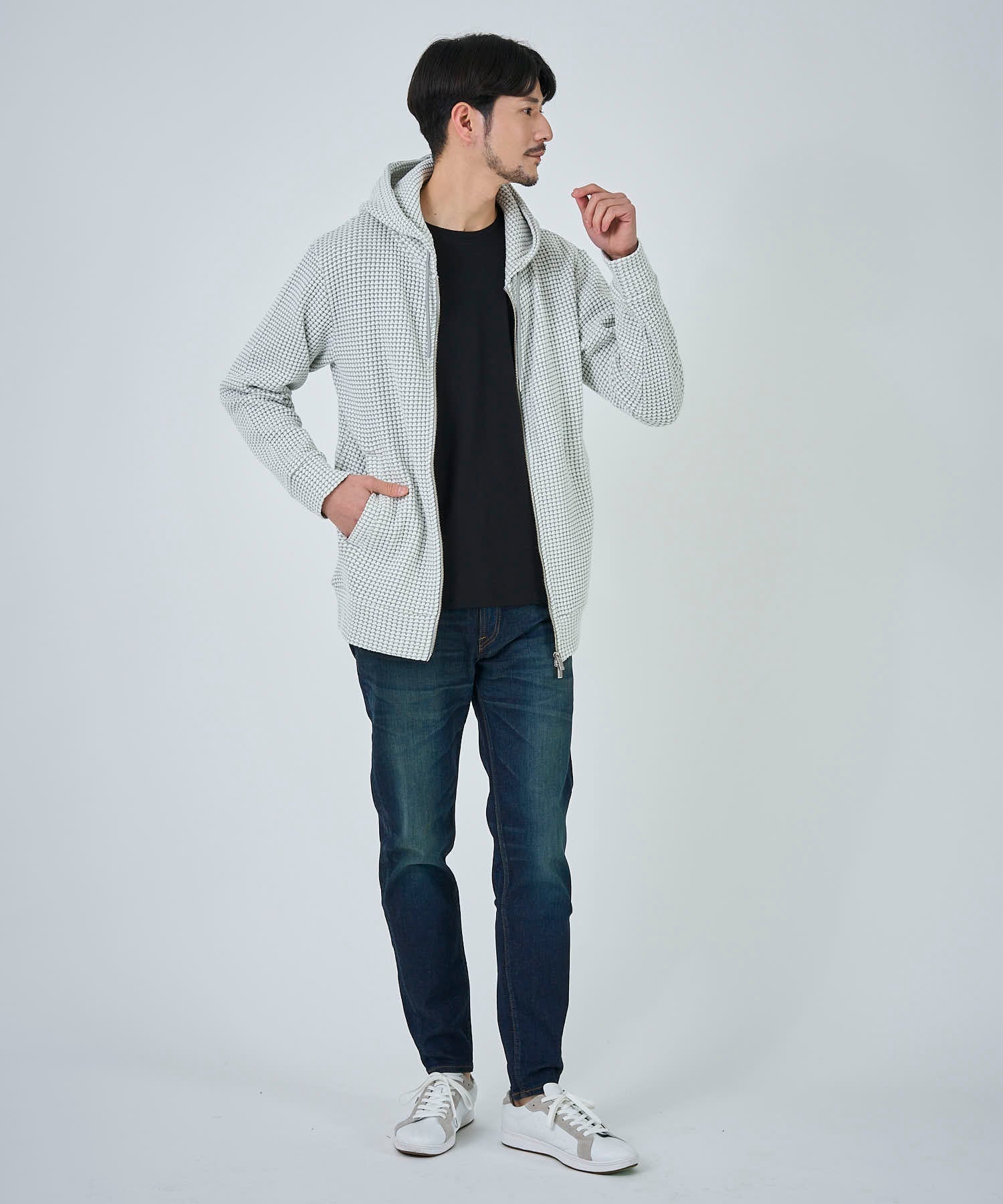 グレー model:177cm 着用サイズ:L