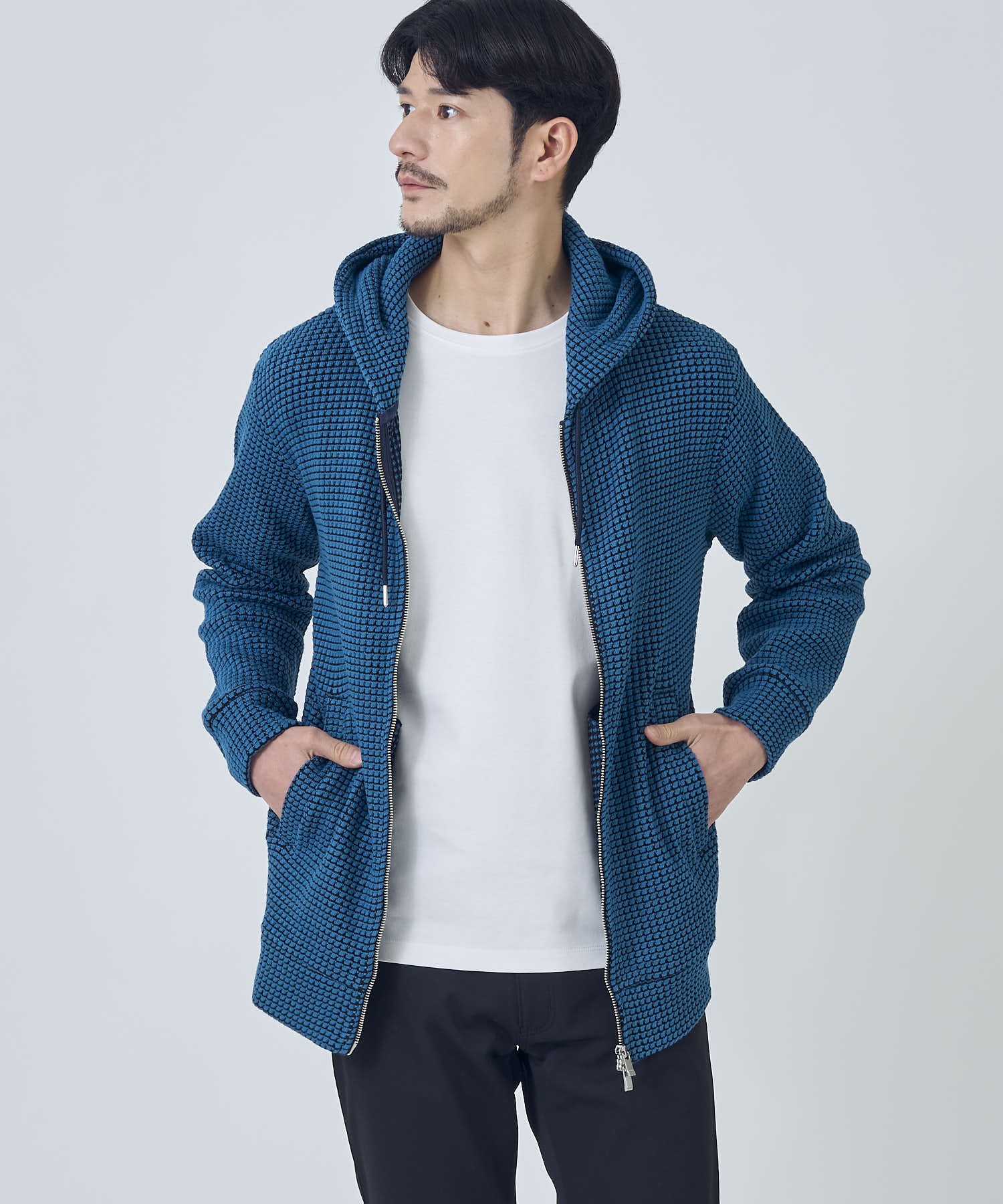 ブルー model:177cm 着用サイズ:L
