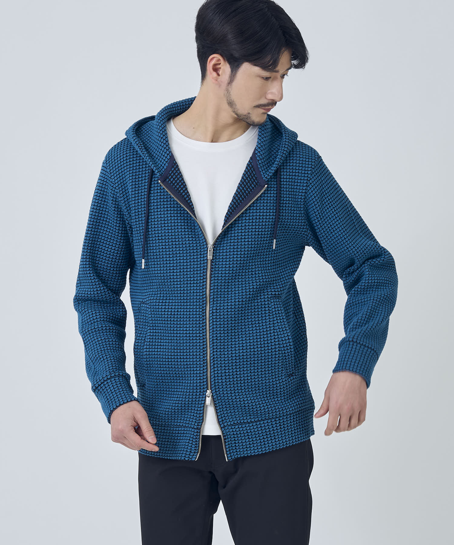 ブルー model:177cm 着用サイズ:L