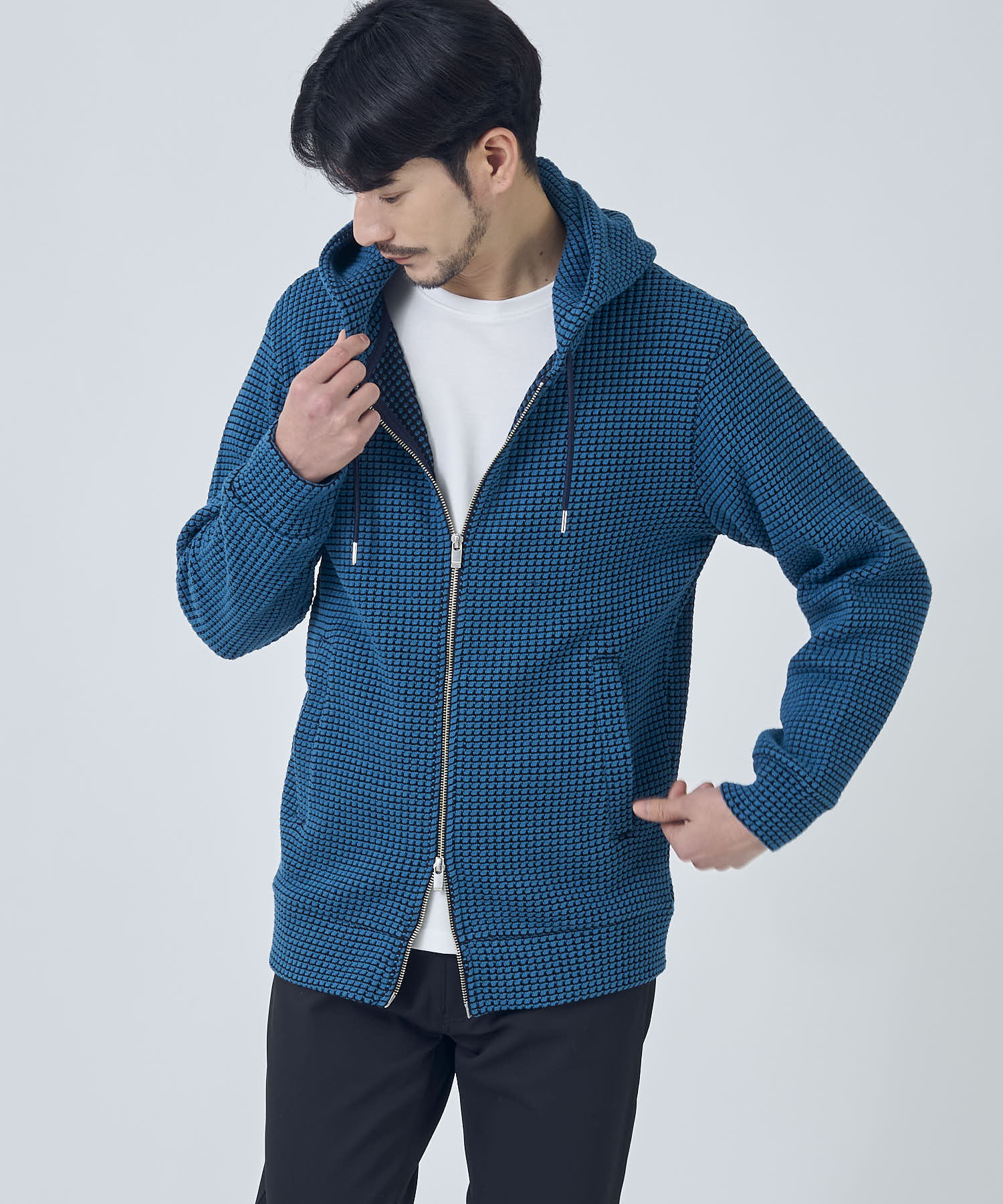 ブルー model:177cm 着用サイズ:L