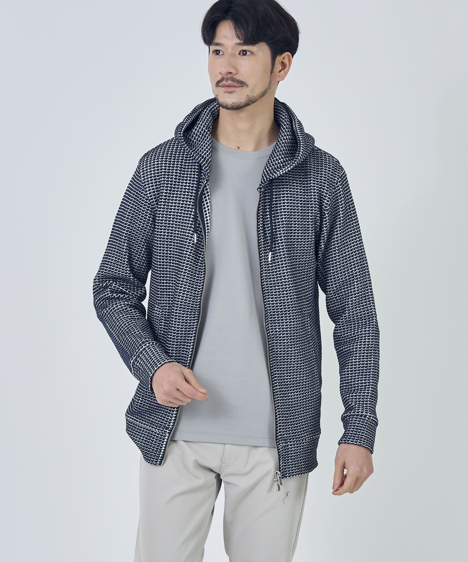 ネイビー model:177cm 着用サイズ:L