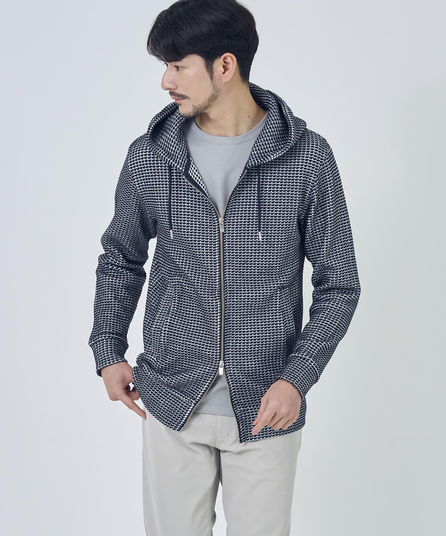 ネイビー model:177cm 着用サイズ:L