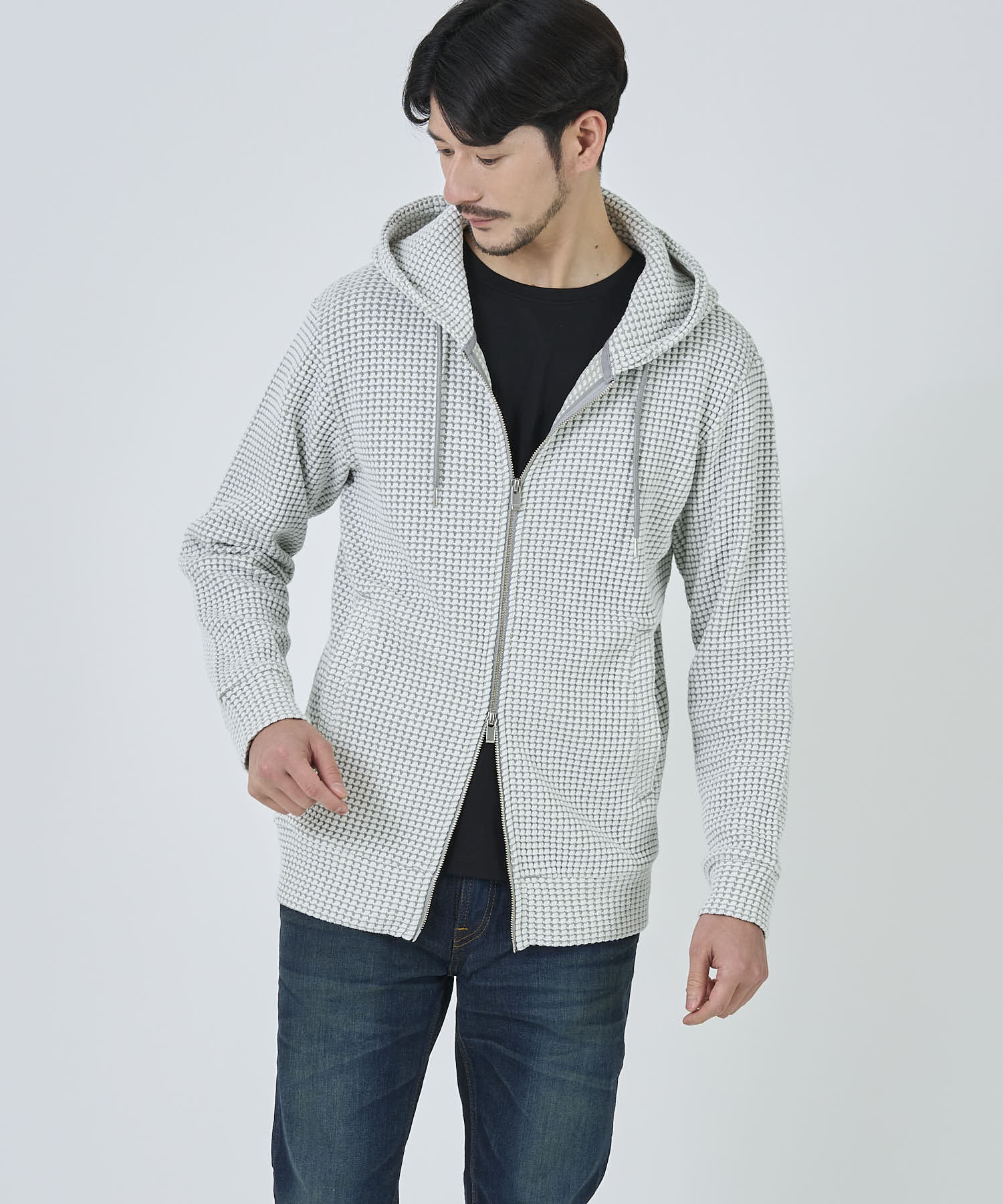 グレー model:177cm 着用サイズ:L