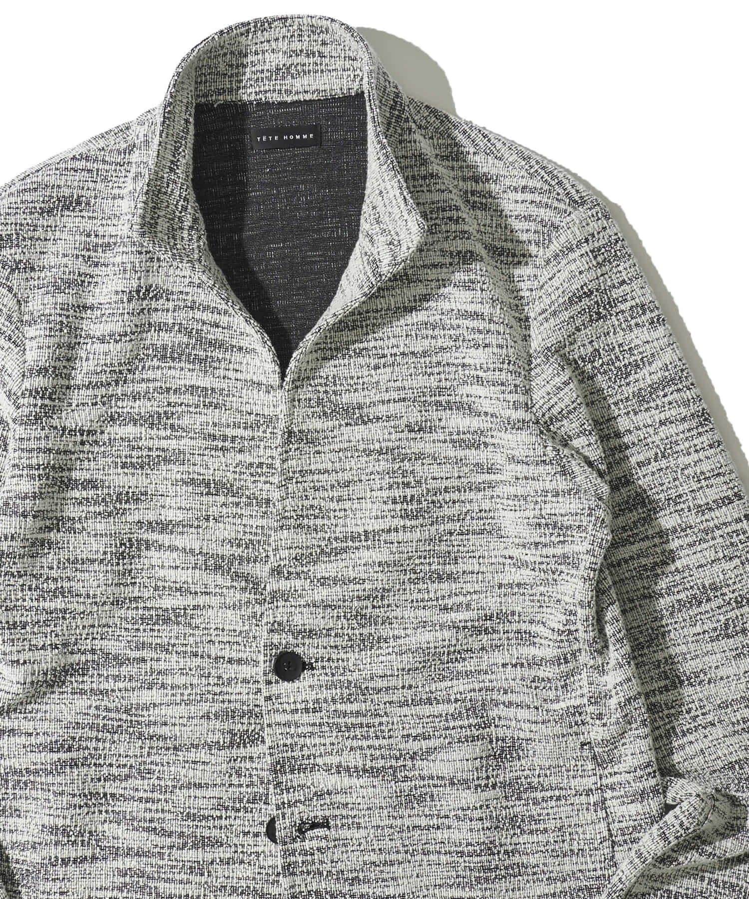 ツイードインレイスタンドカットジャケット