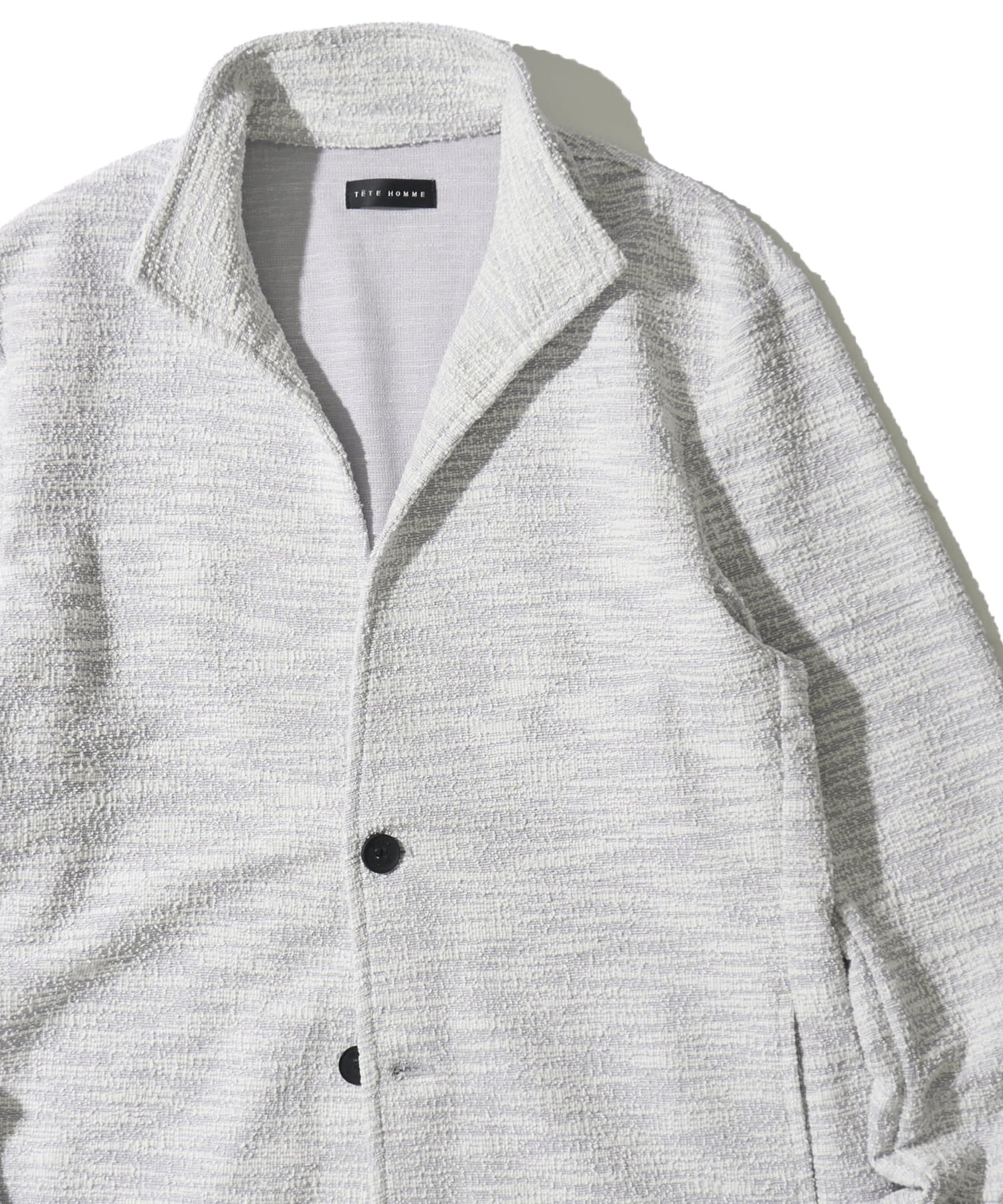 ツイードインレイスタンドカットジャケット