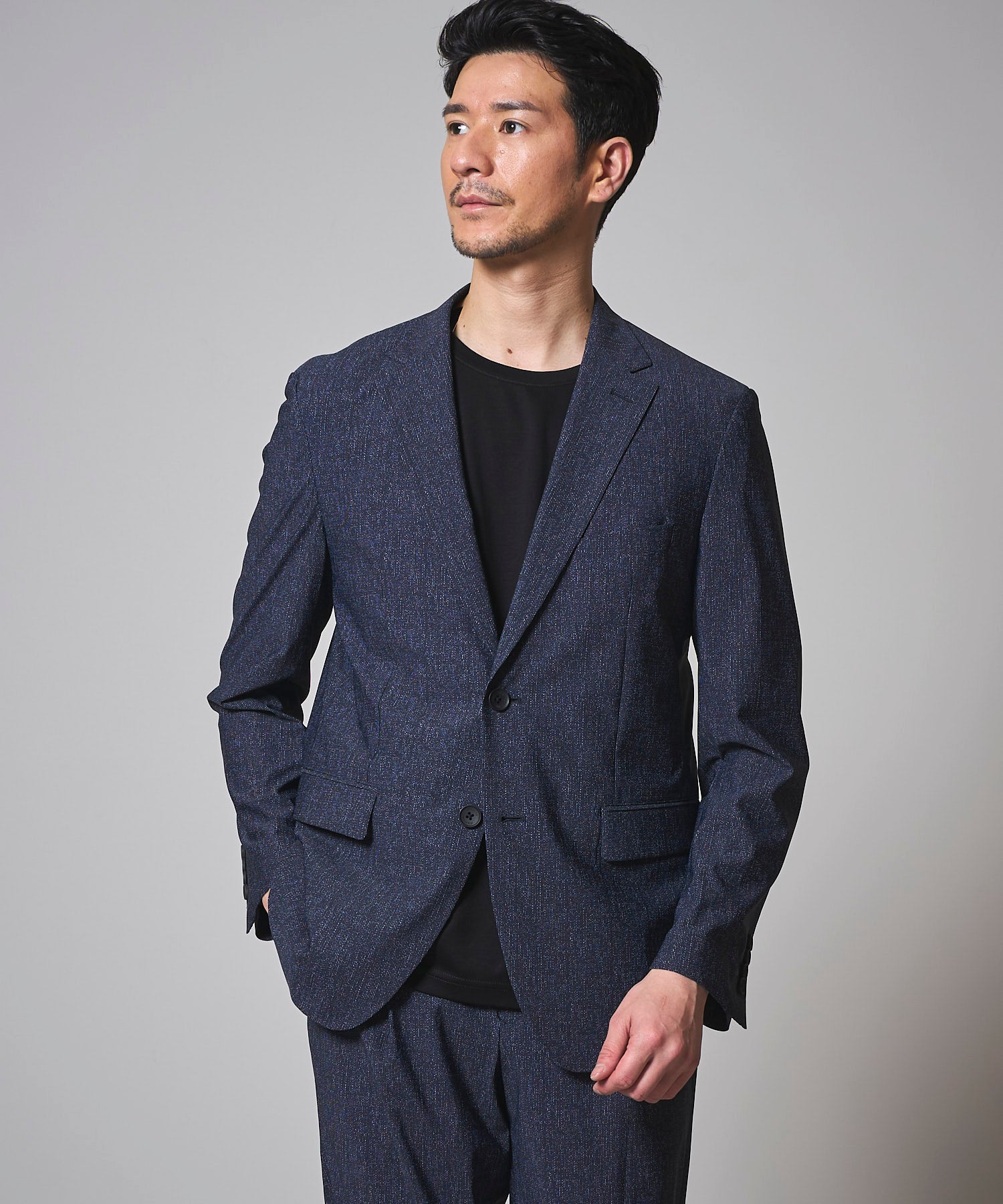 接触冷感 ストレッチプリントジャケット