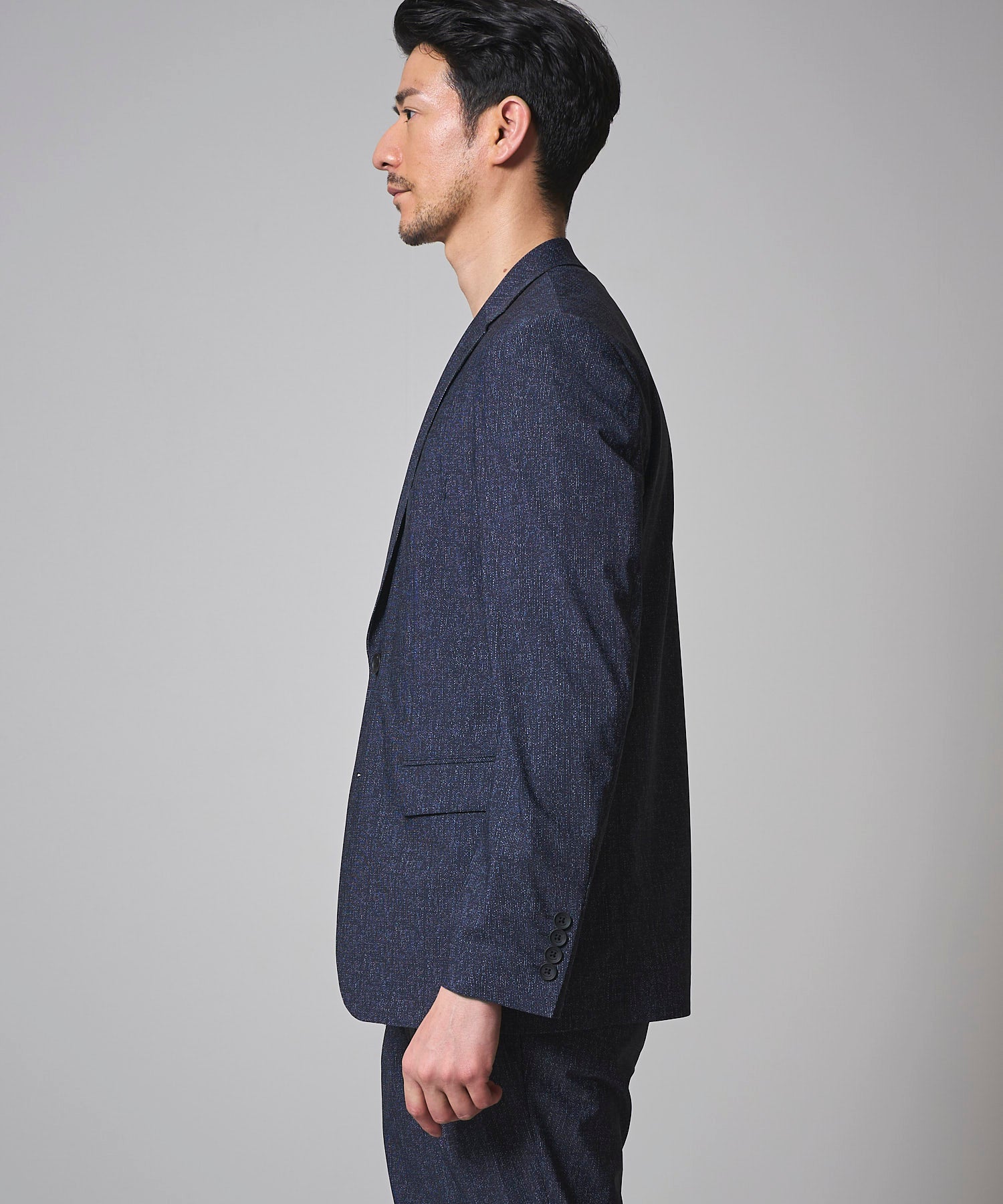 接触冷感 ストレッチプリントジャケット