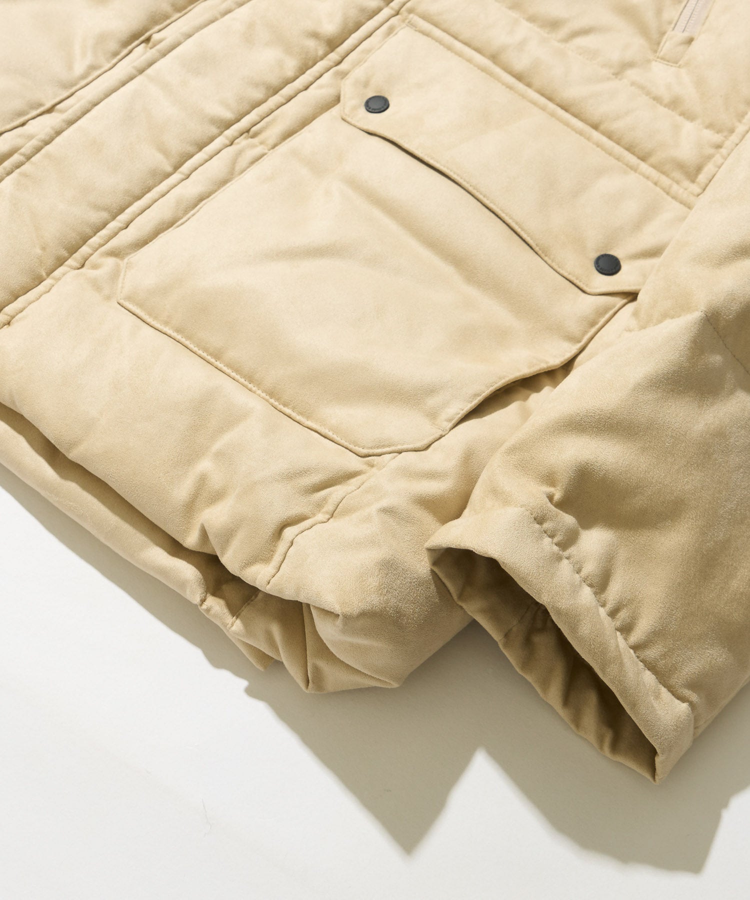 【決算セール】【G-STAGE】エコスエードフードダウンコート