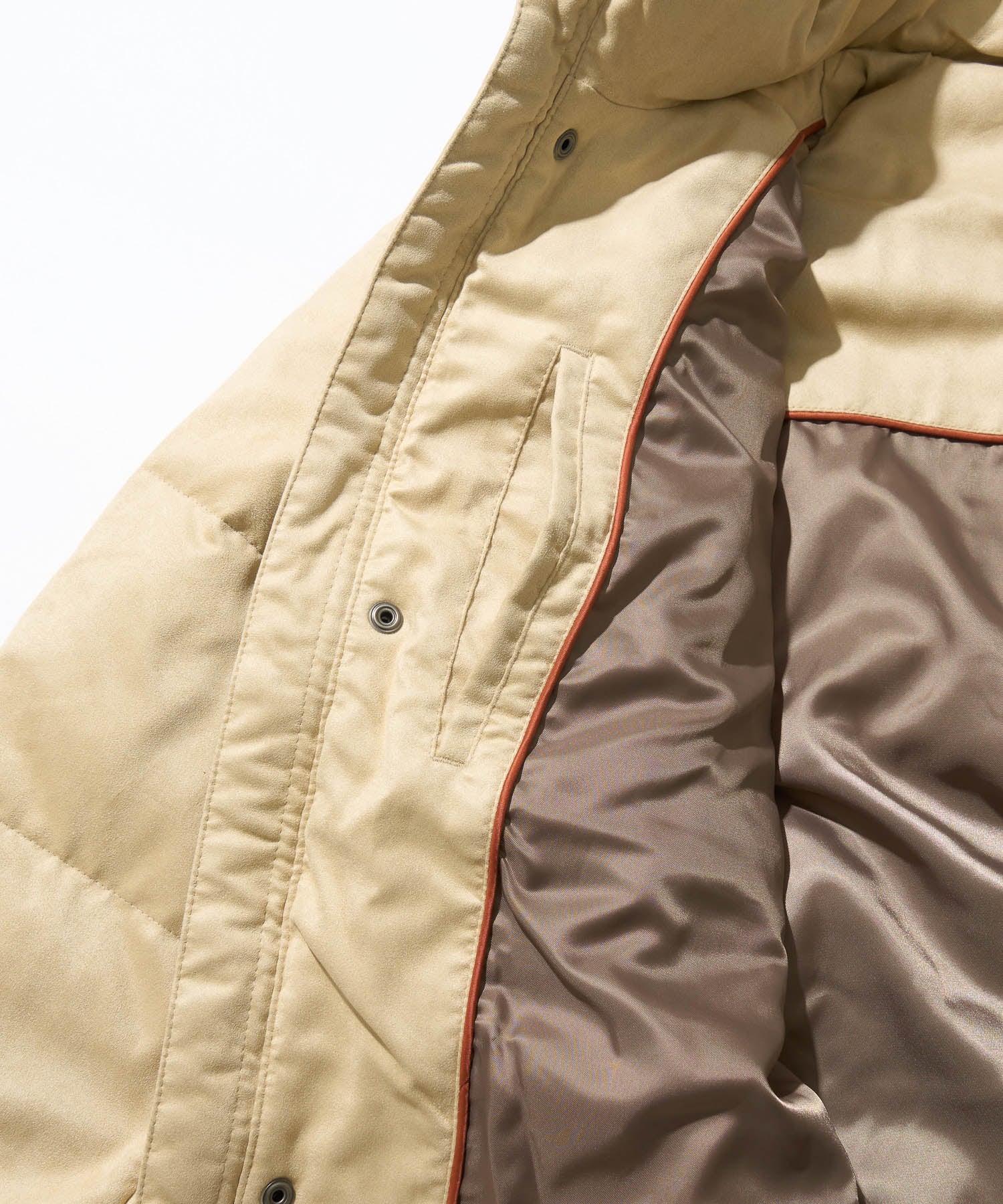 【決算セール】【G-STAGE】エコスエードフードダウンコート