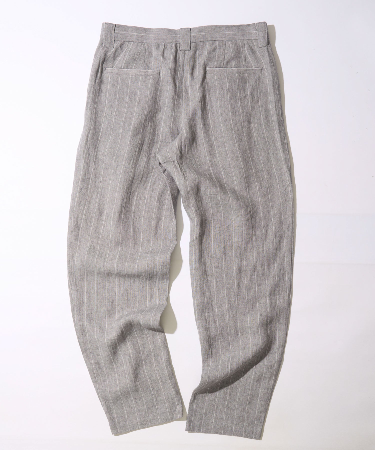 【決算セール】【G-STAGE】ALFA-FI 麻ストライプ柄パンツ