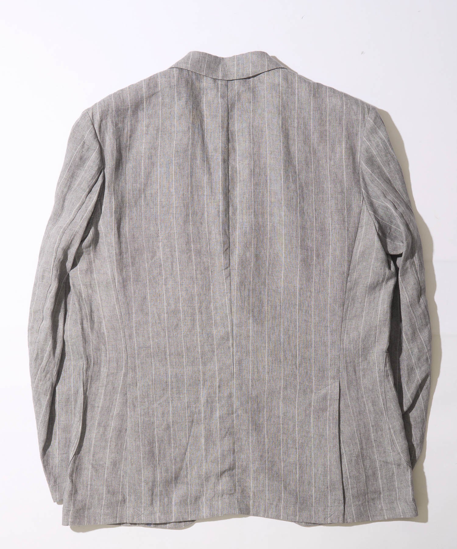 【決算セール】【G-STAGE】ALFA-FI 麻ストライプ柄ジャケット