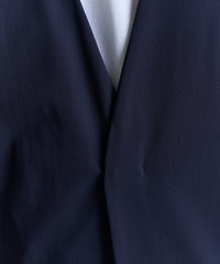 ストレッチナイロンノーカラージャケット