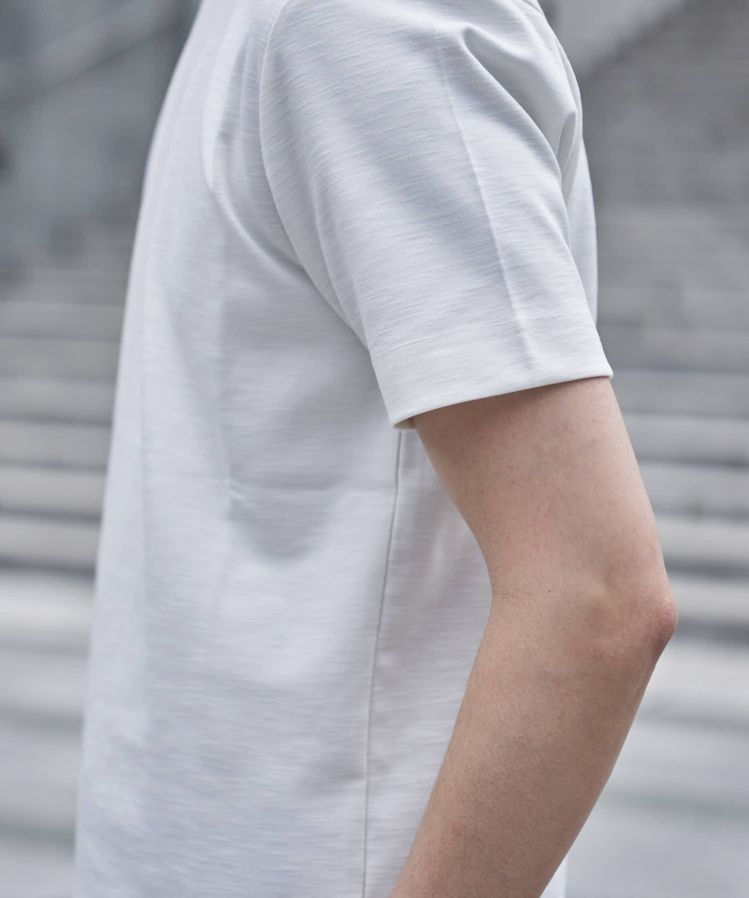 メランジクルーネックTシャツ