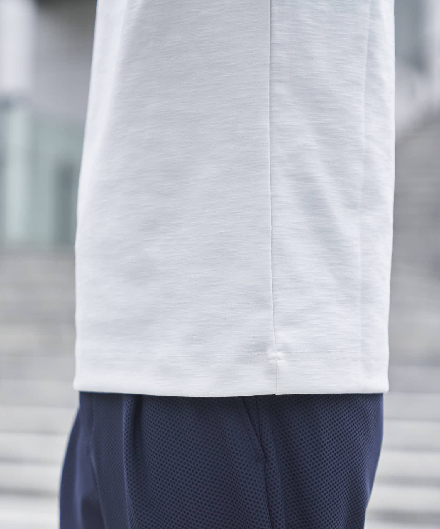 メランジクルーネックTシャツ