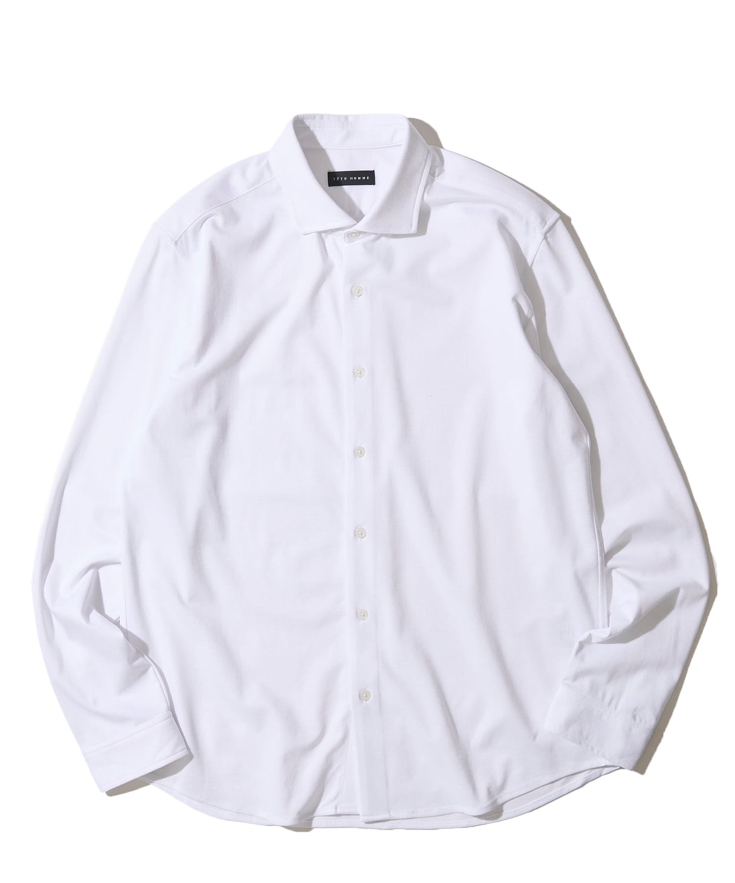 シルク混ストレッチシャツ