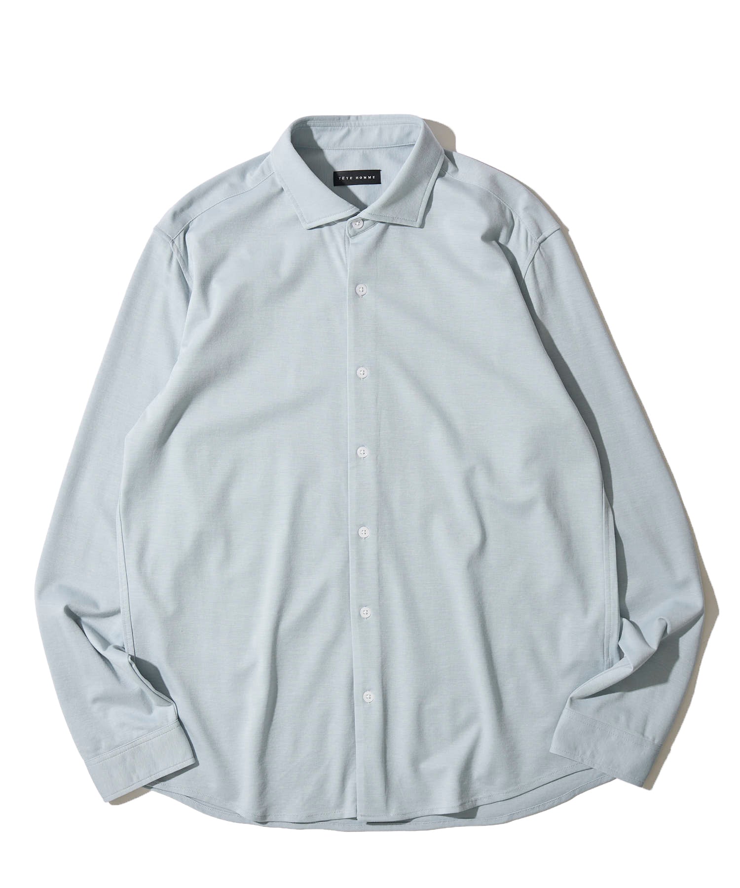 シルク混ストレッチシャツ