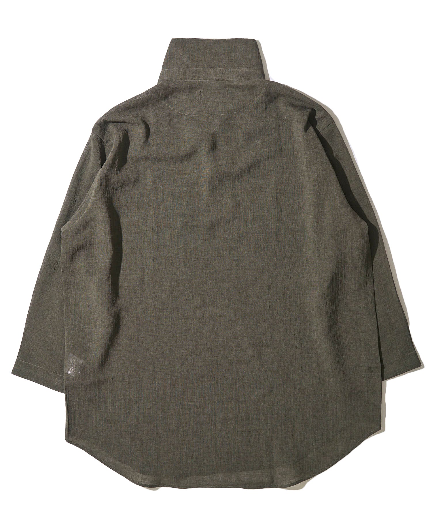 【展開店舗限定】リネンライク ウォッシャブル スキッパーシャツ