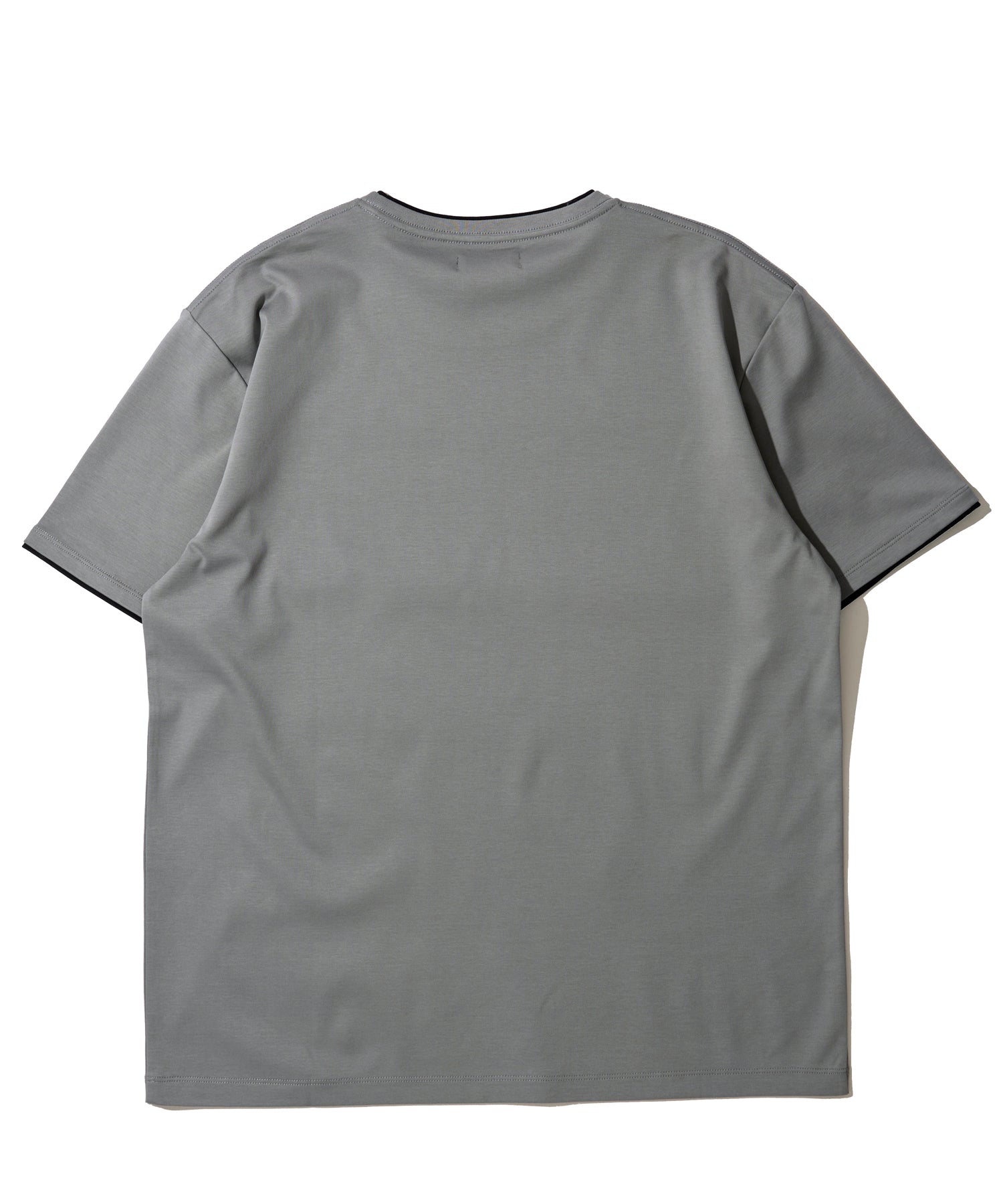 シルケット天竺クルーネックTシャツ