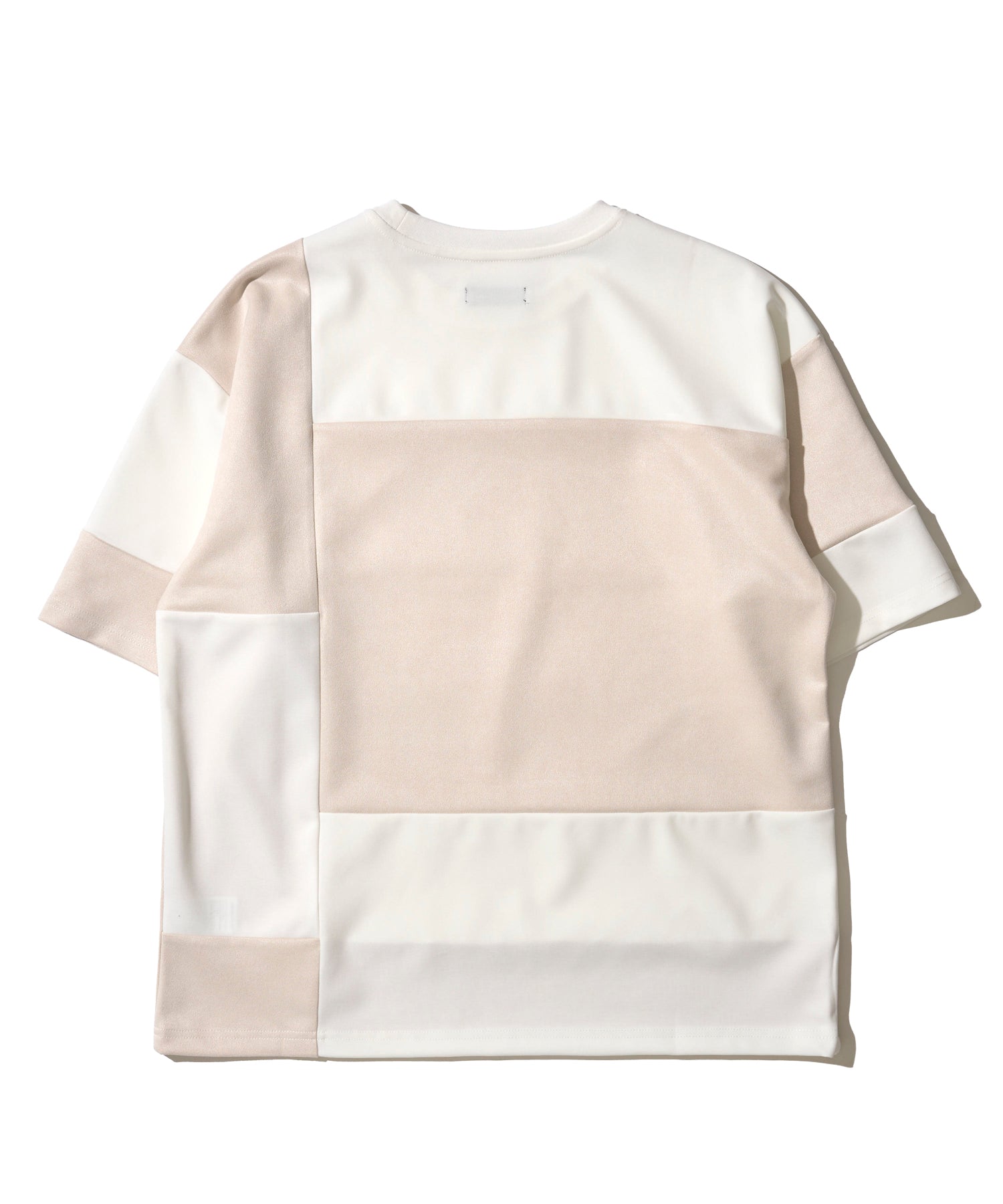 スエードポンチ切り替えTシャツ