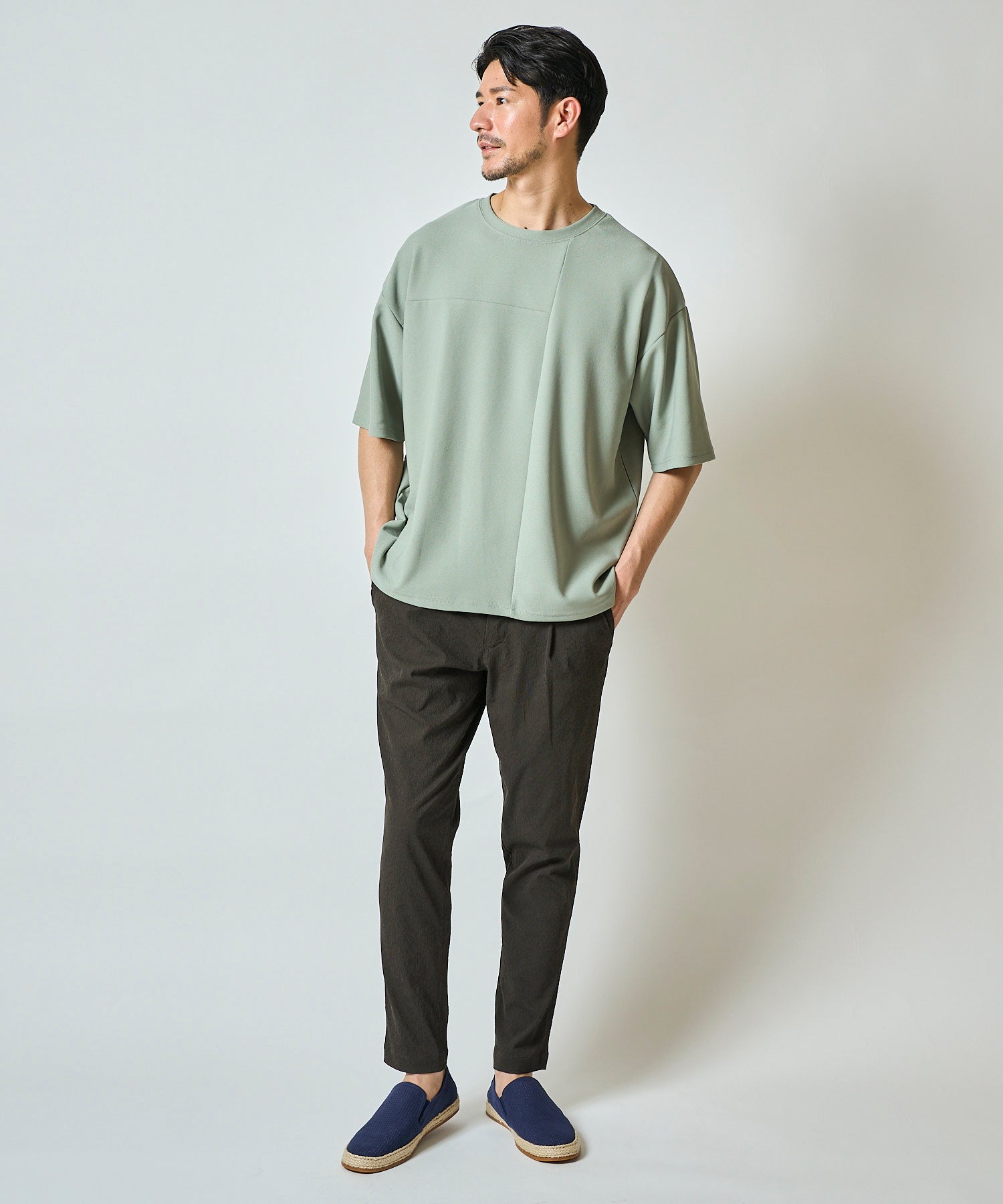 楊柳ストレッチイージーパンツ