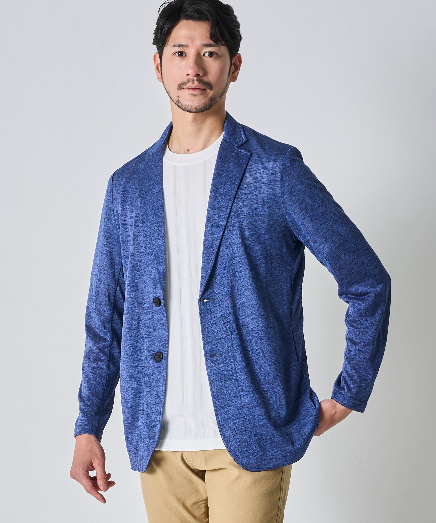 ブルー model:177 着用サイズ:L