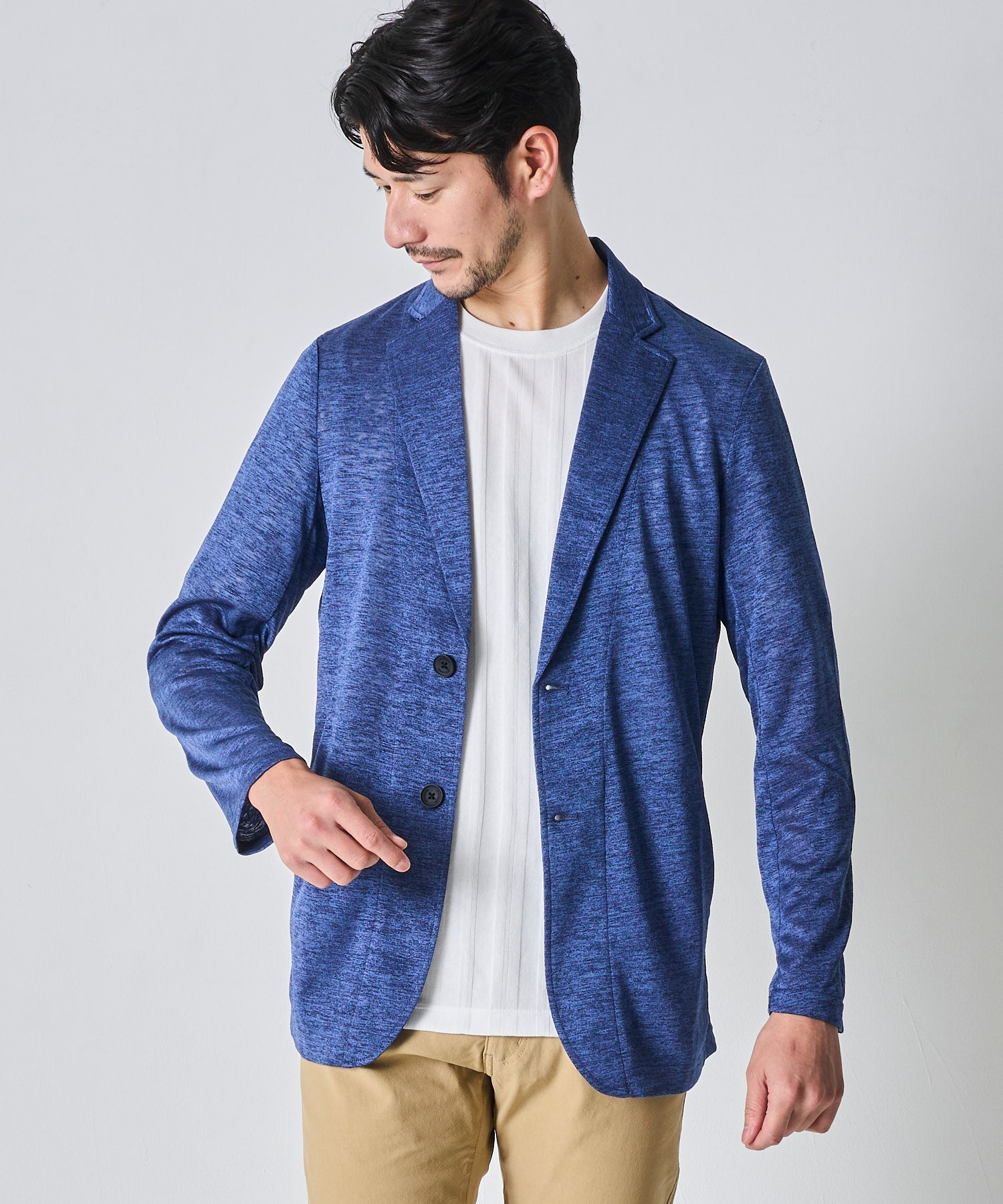 ブルー model:177 着用サイズ:L