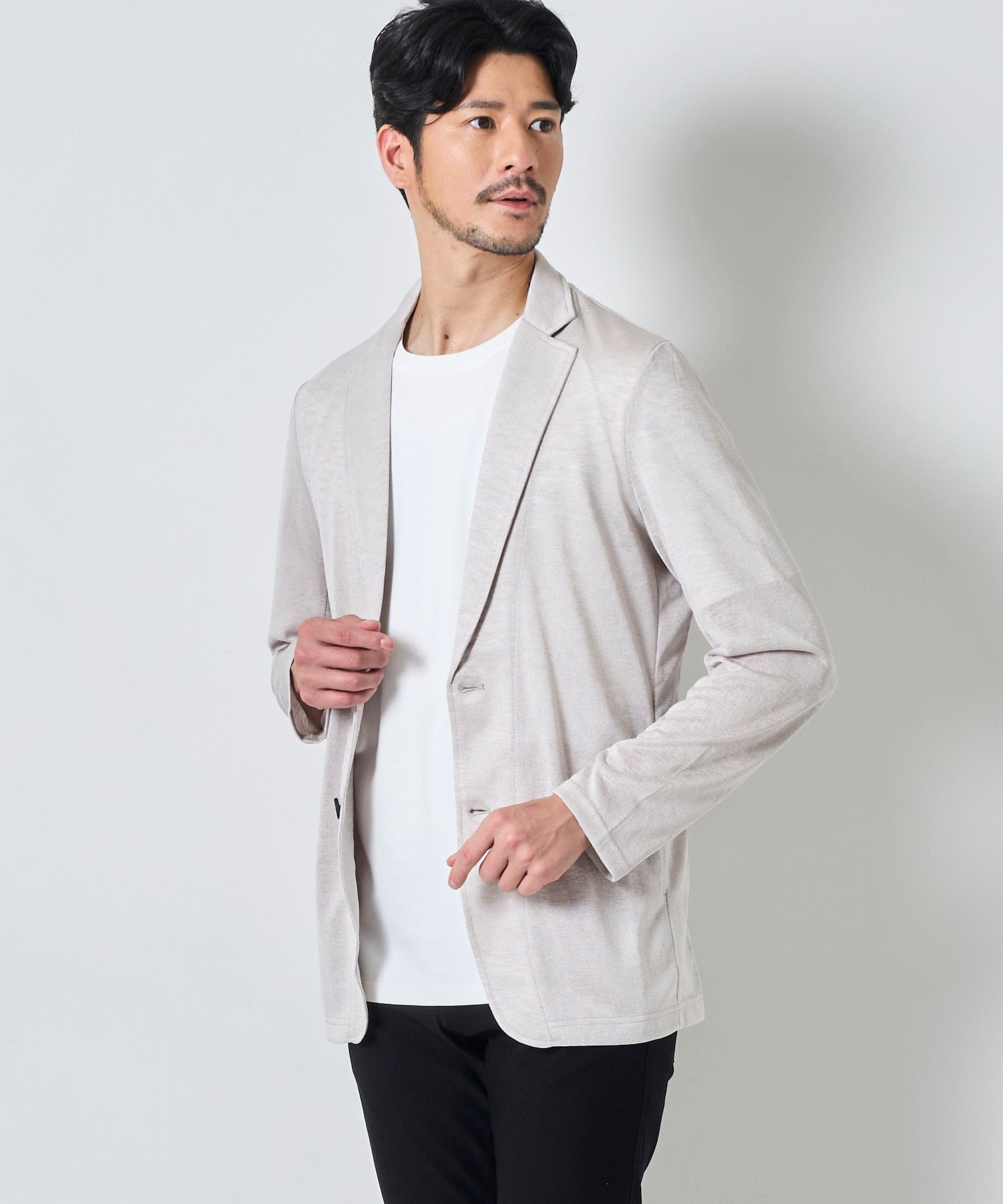 ベージュ model:177 着用サイズ:L