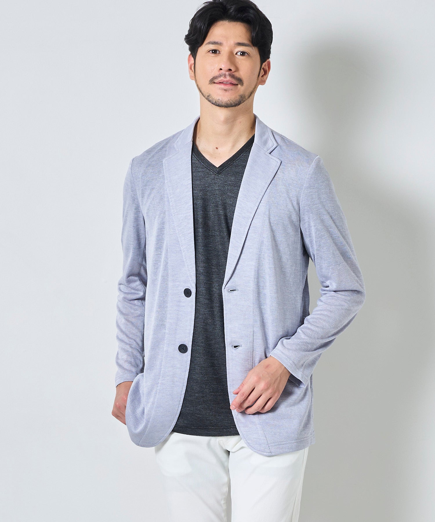 ライトグレー model:177 着用サイズ:L