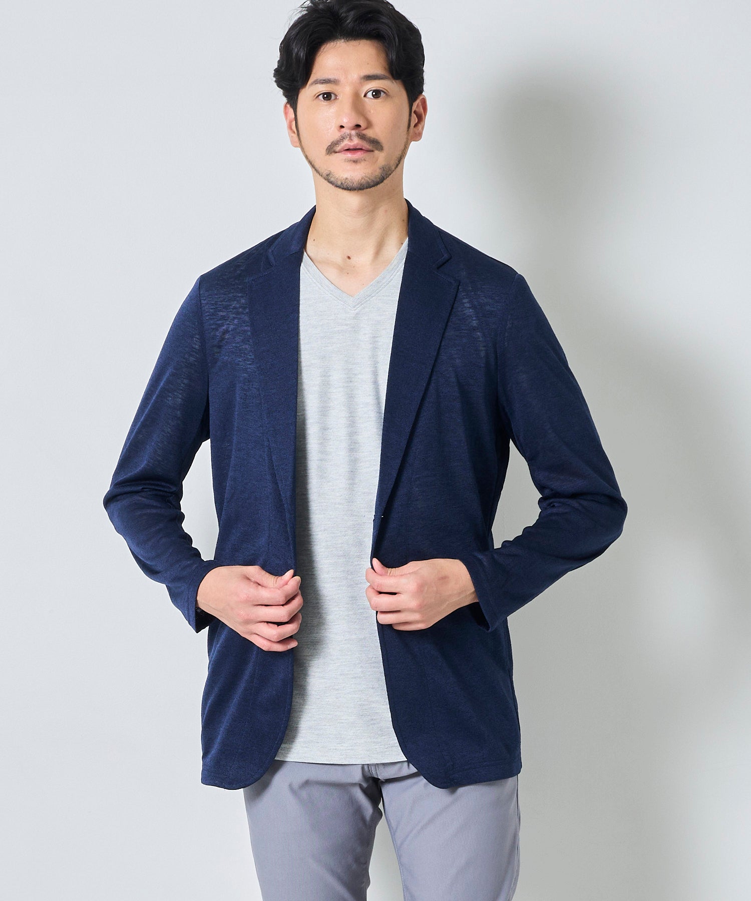 ネイビー model:177 着用サイズ:L