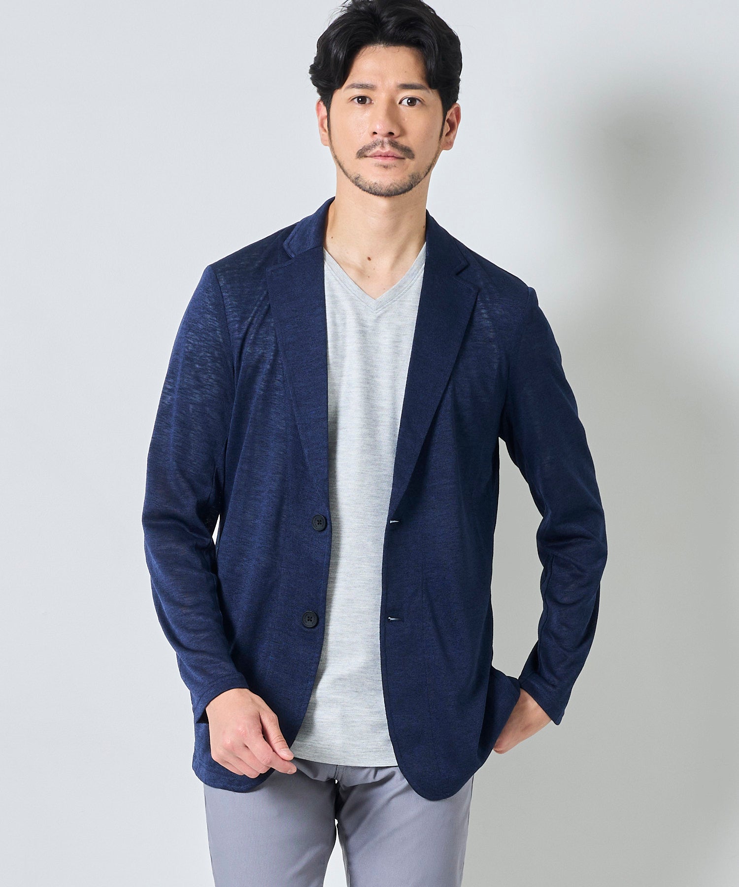 ネイビー model:177 着用サイズ:L