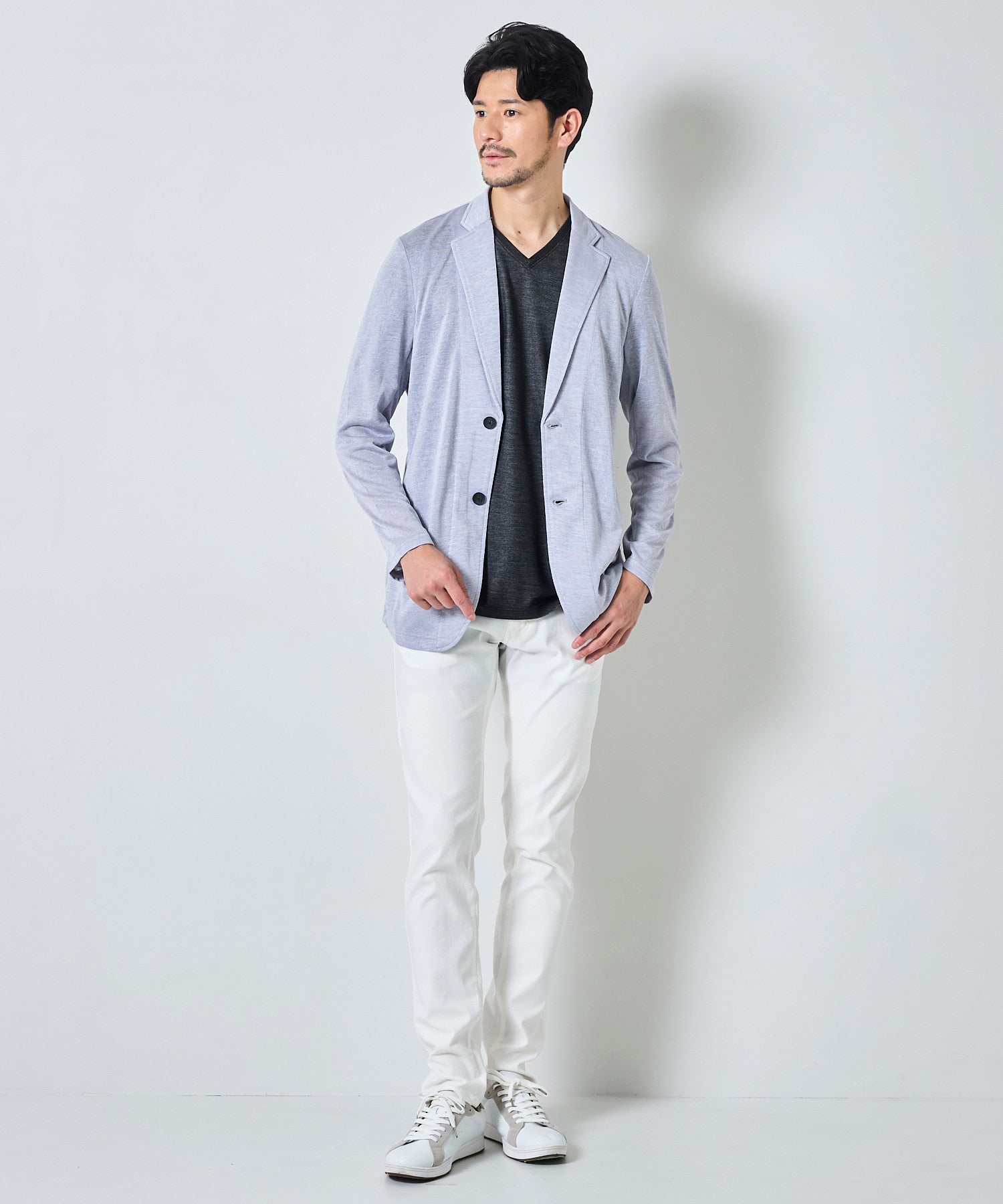 ライトグレー model:177 着用サイズ:L