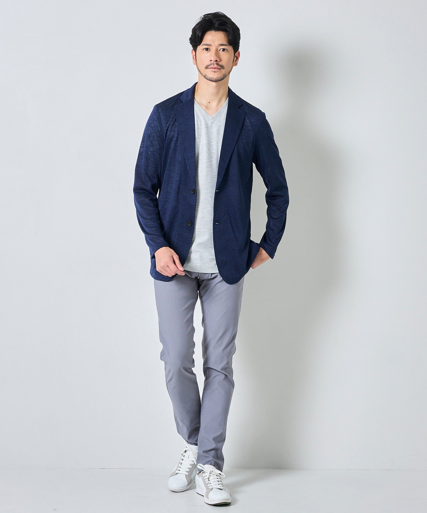 ネイビー model:177 着用サイズ:L