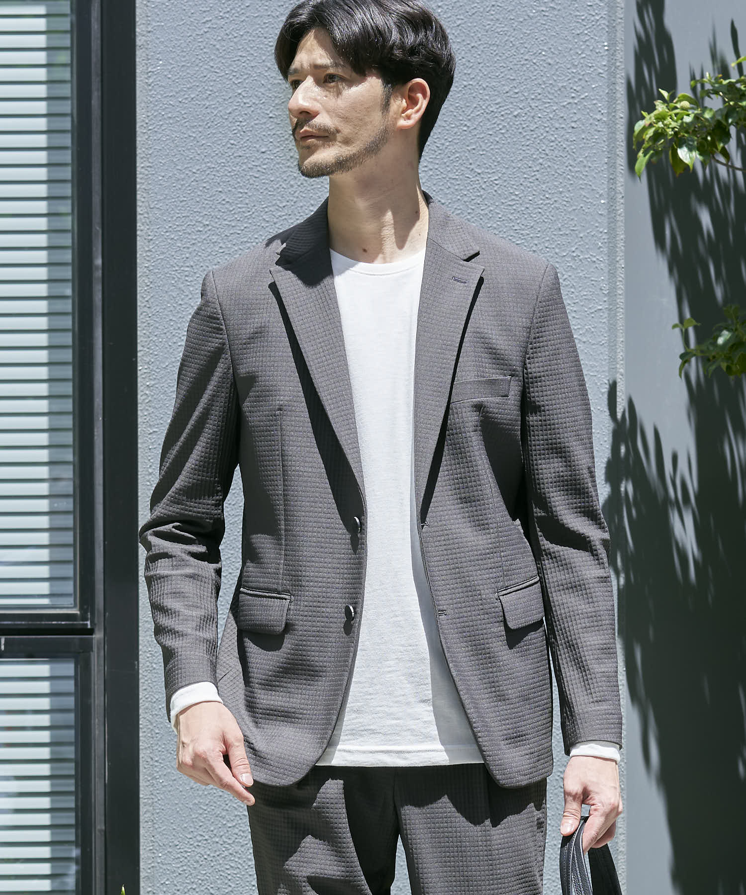 チャコールグレー model:177 着用サイズ:L