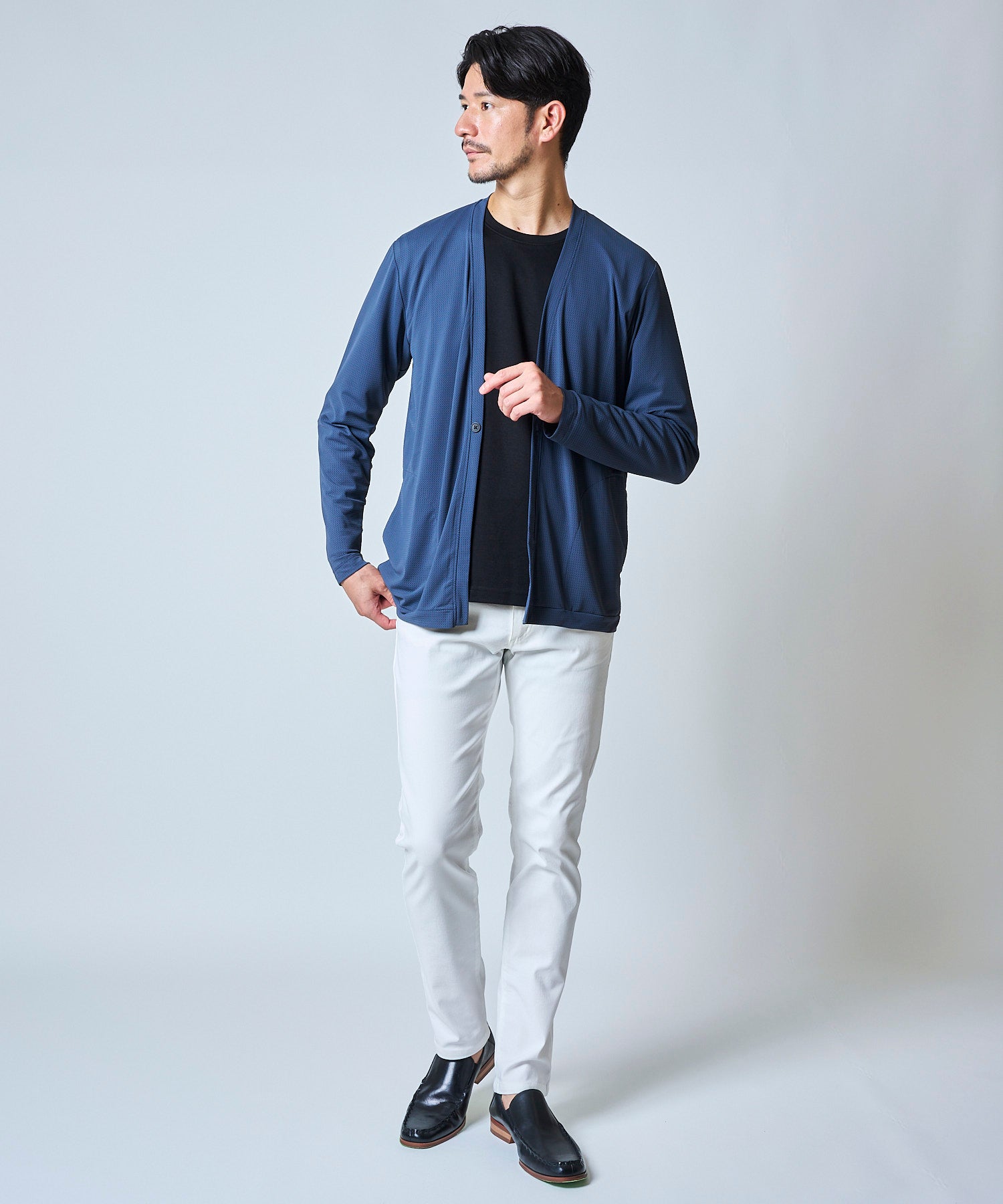 ネイビー model:177 着用サイズ:L