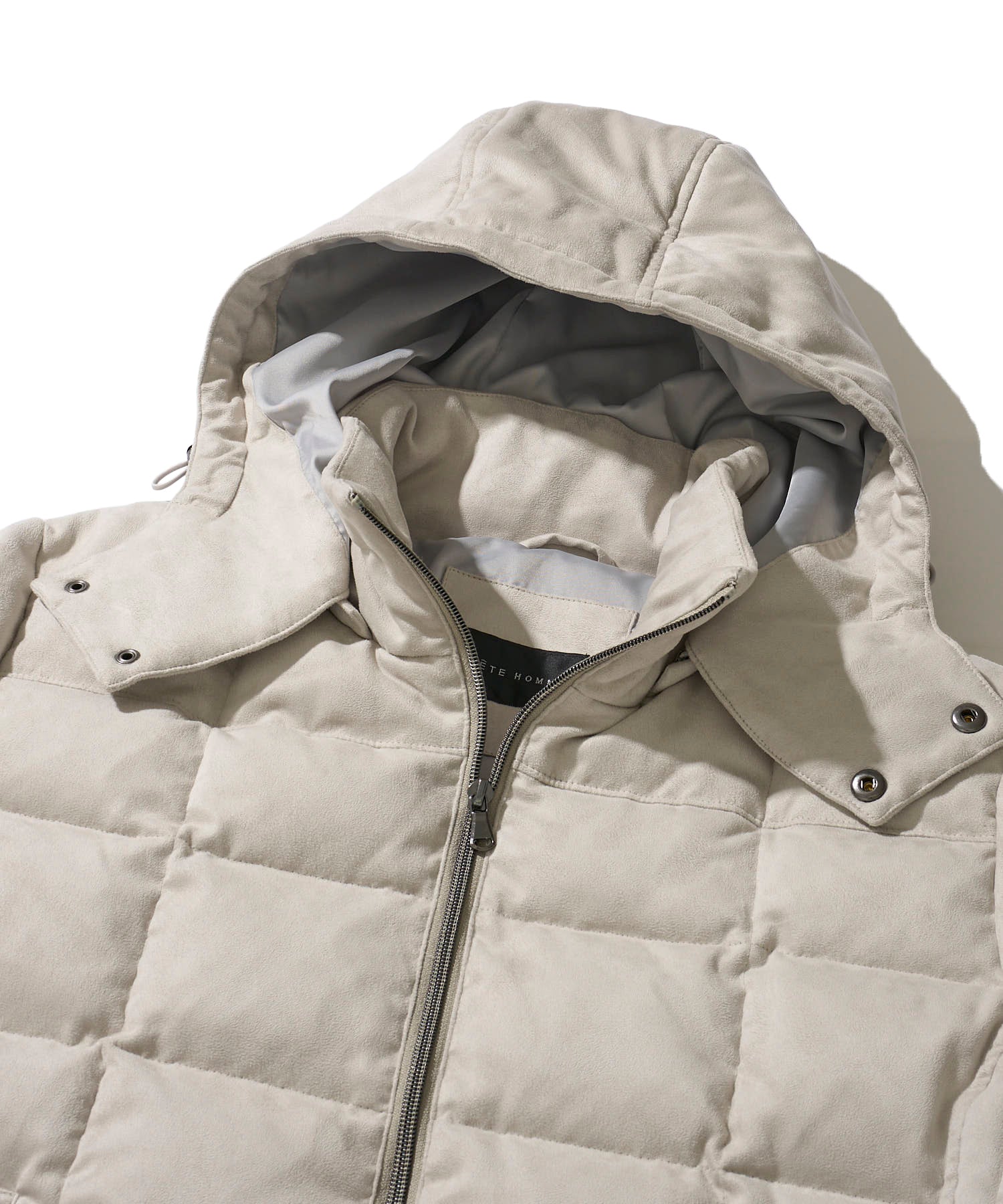 スエードダウンブルゾン