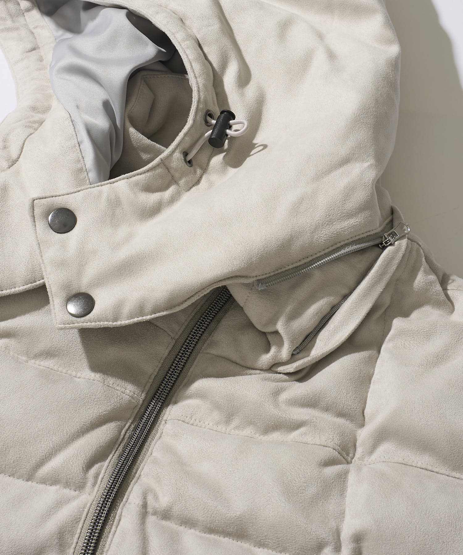 スエードダウンブルゾン