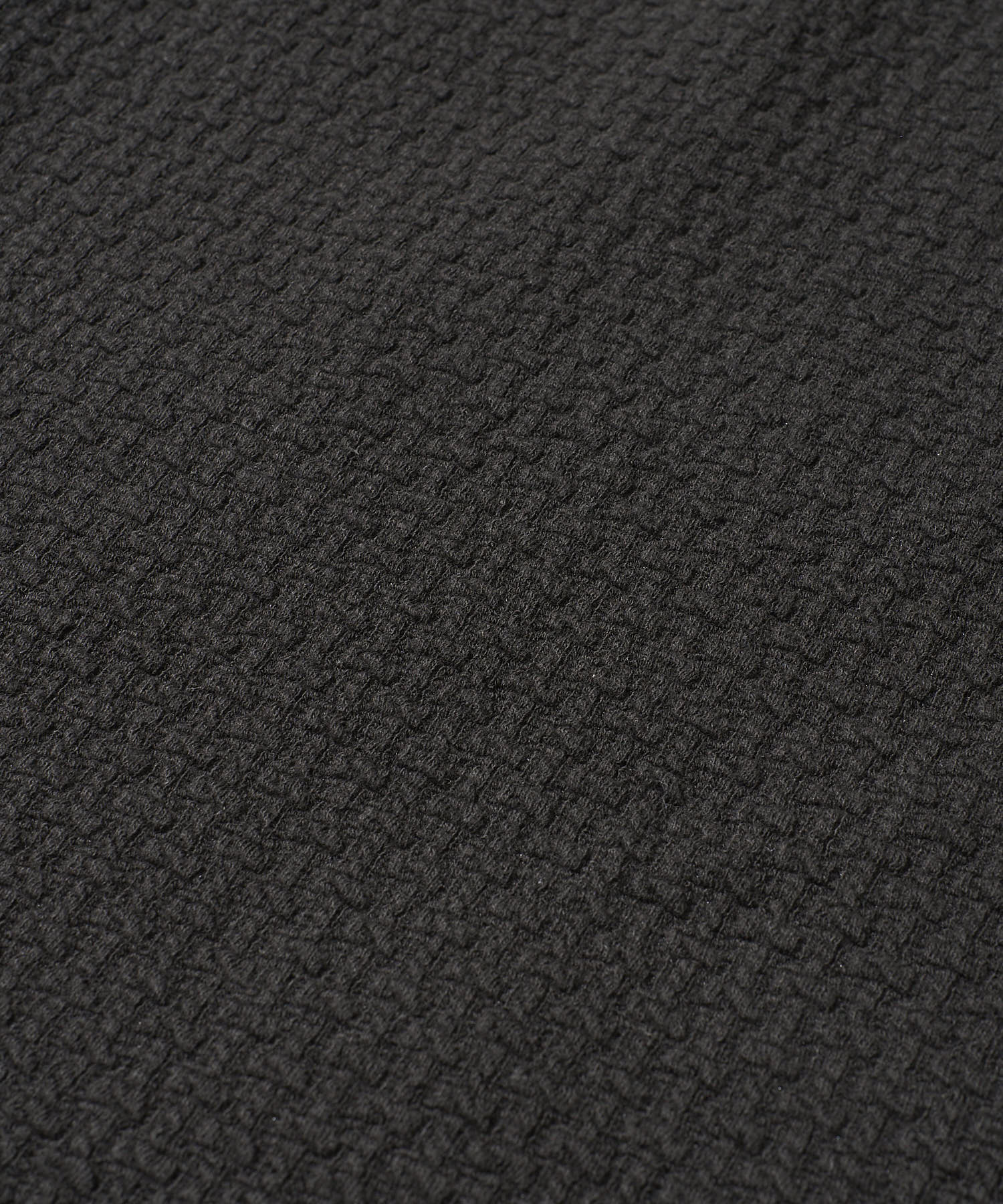 地柄系クルーネックロンTシャツ