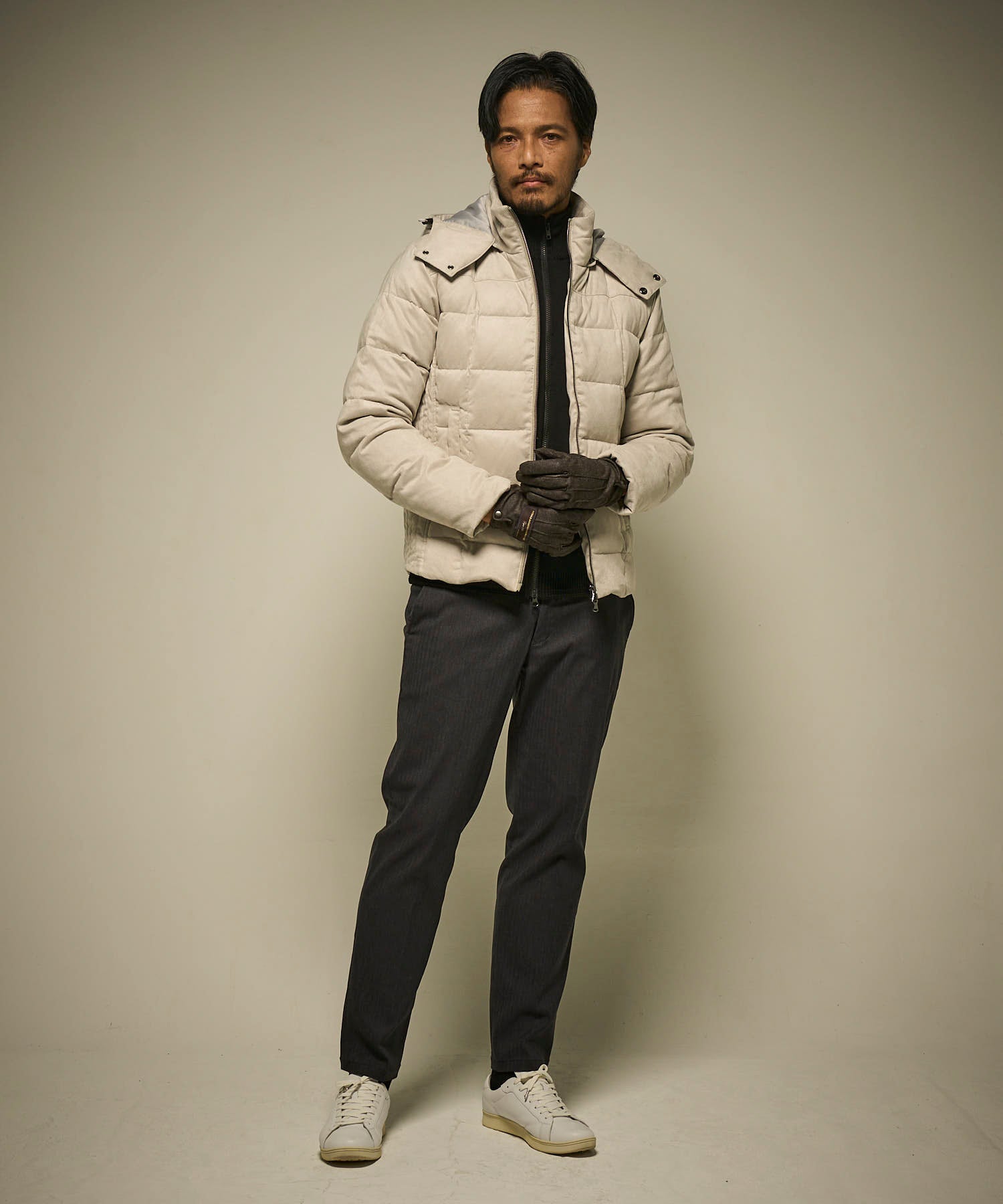 ホワイト model:186㎝ 着用サイズ:L