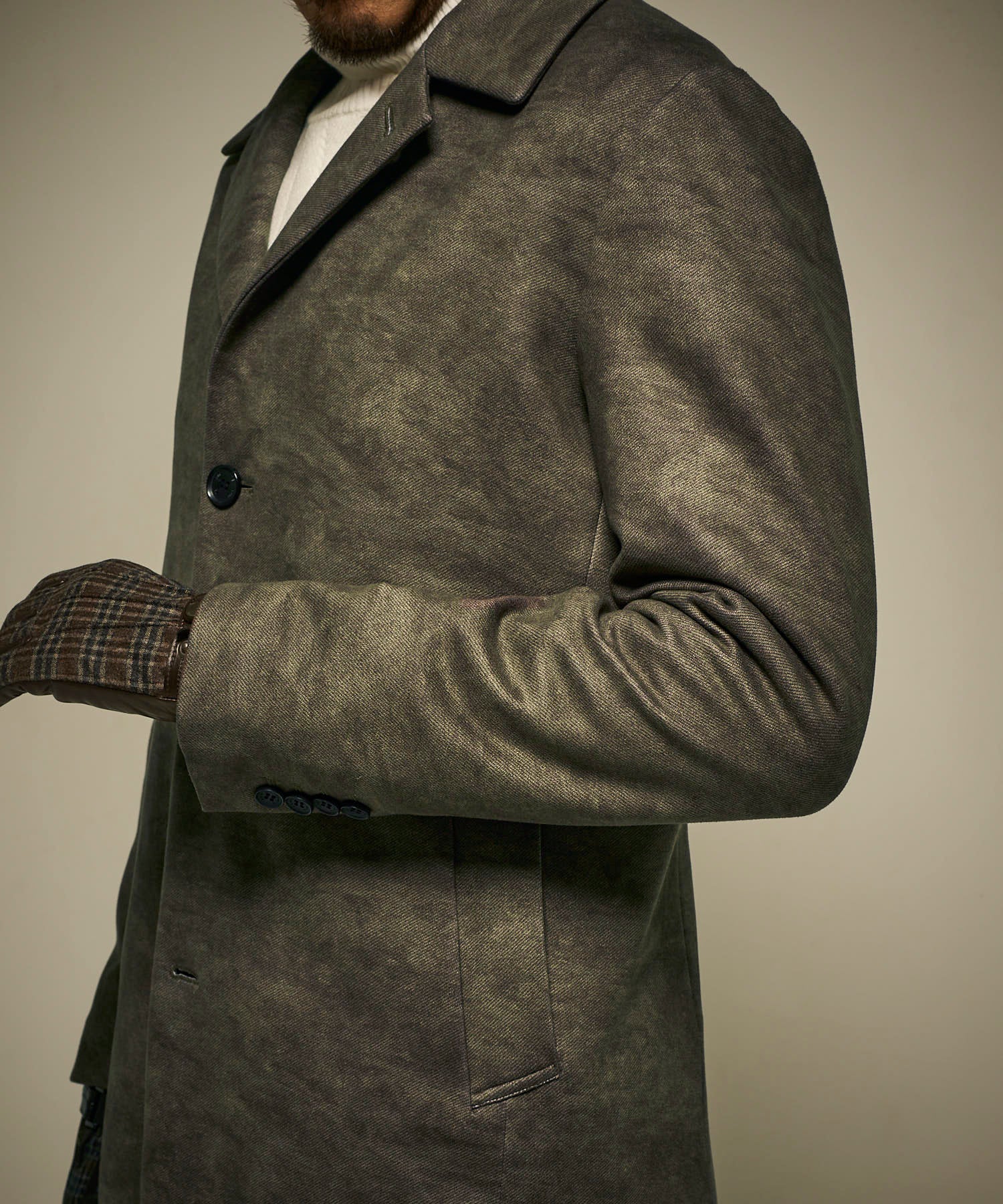 カーキ model:186㎝ 着用サイズ:L