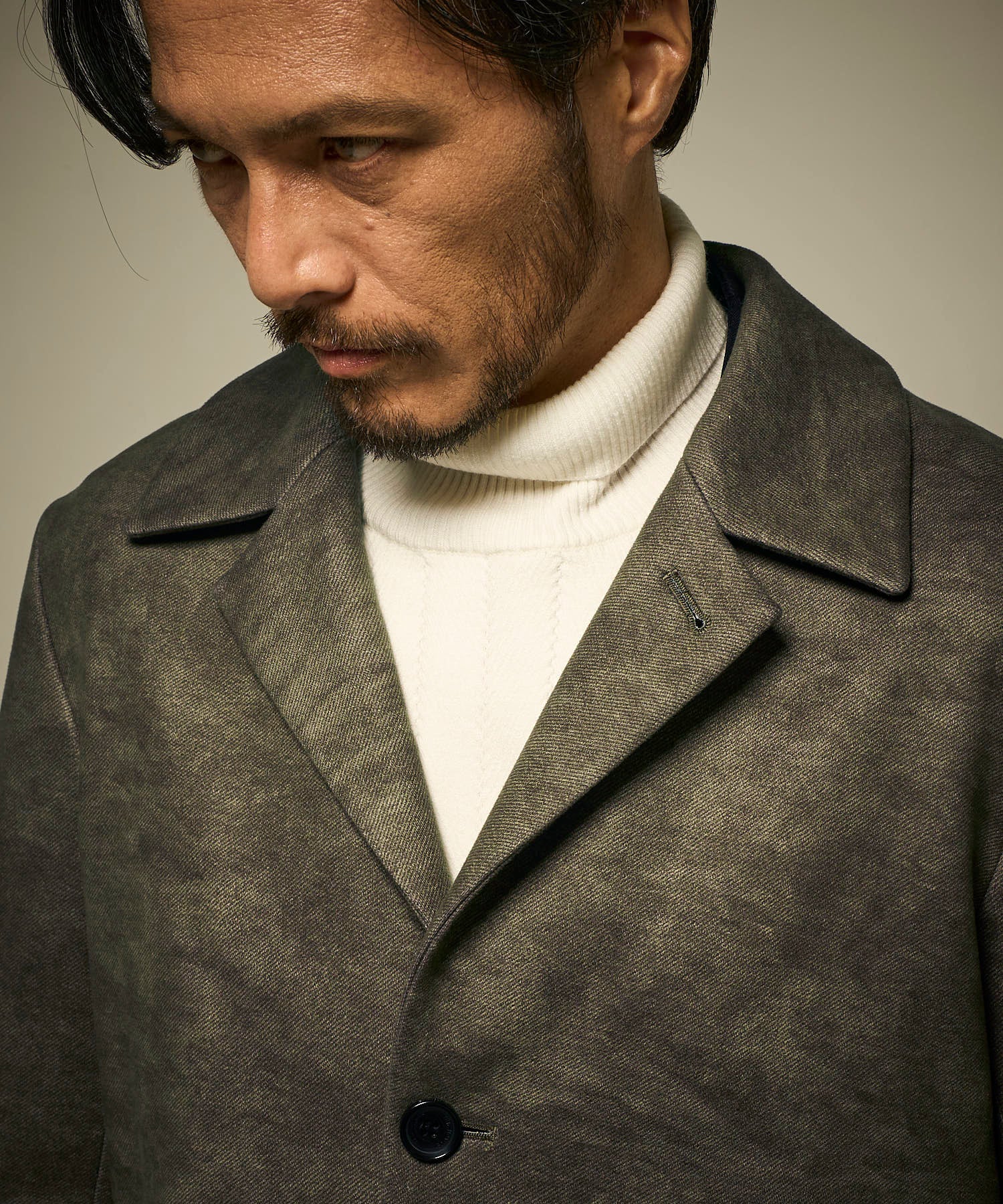 カーキ model:186㎝ 着用サイズ:L