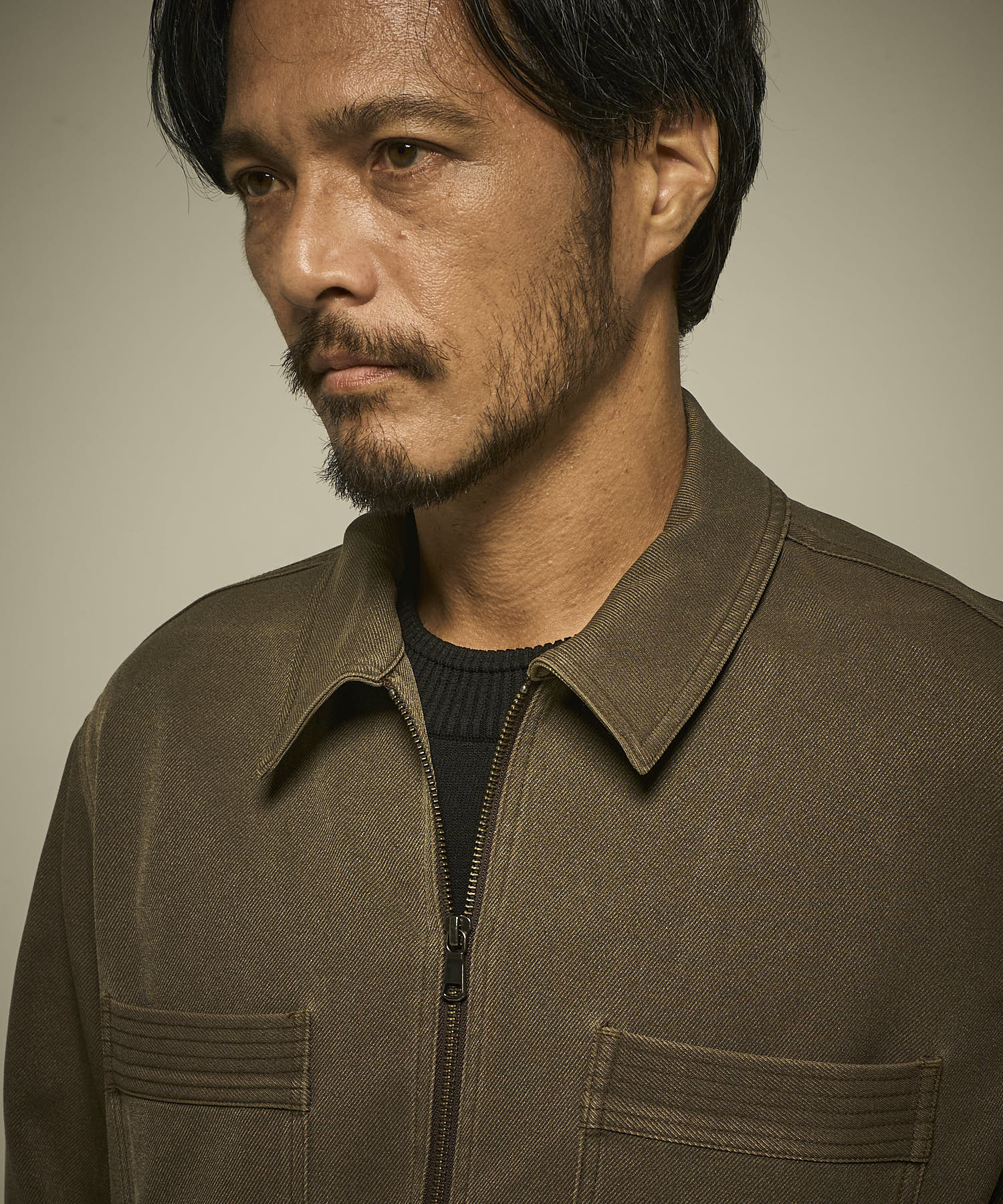 顔料プリントシャツアウター