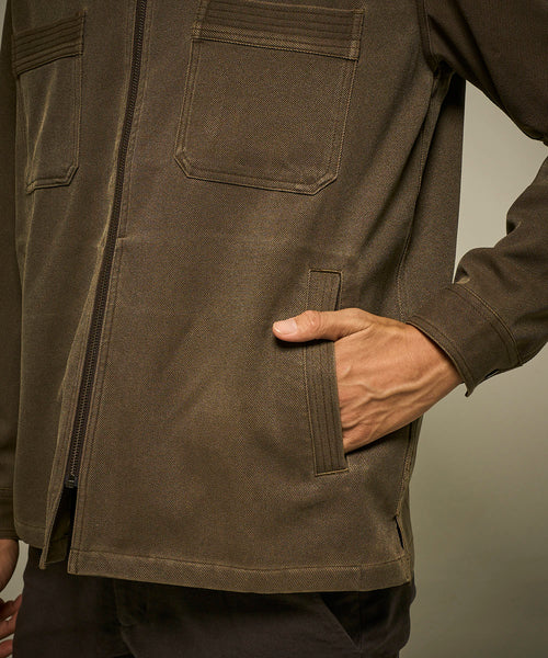 顔料プリントシャツアウター