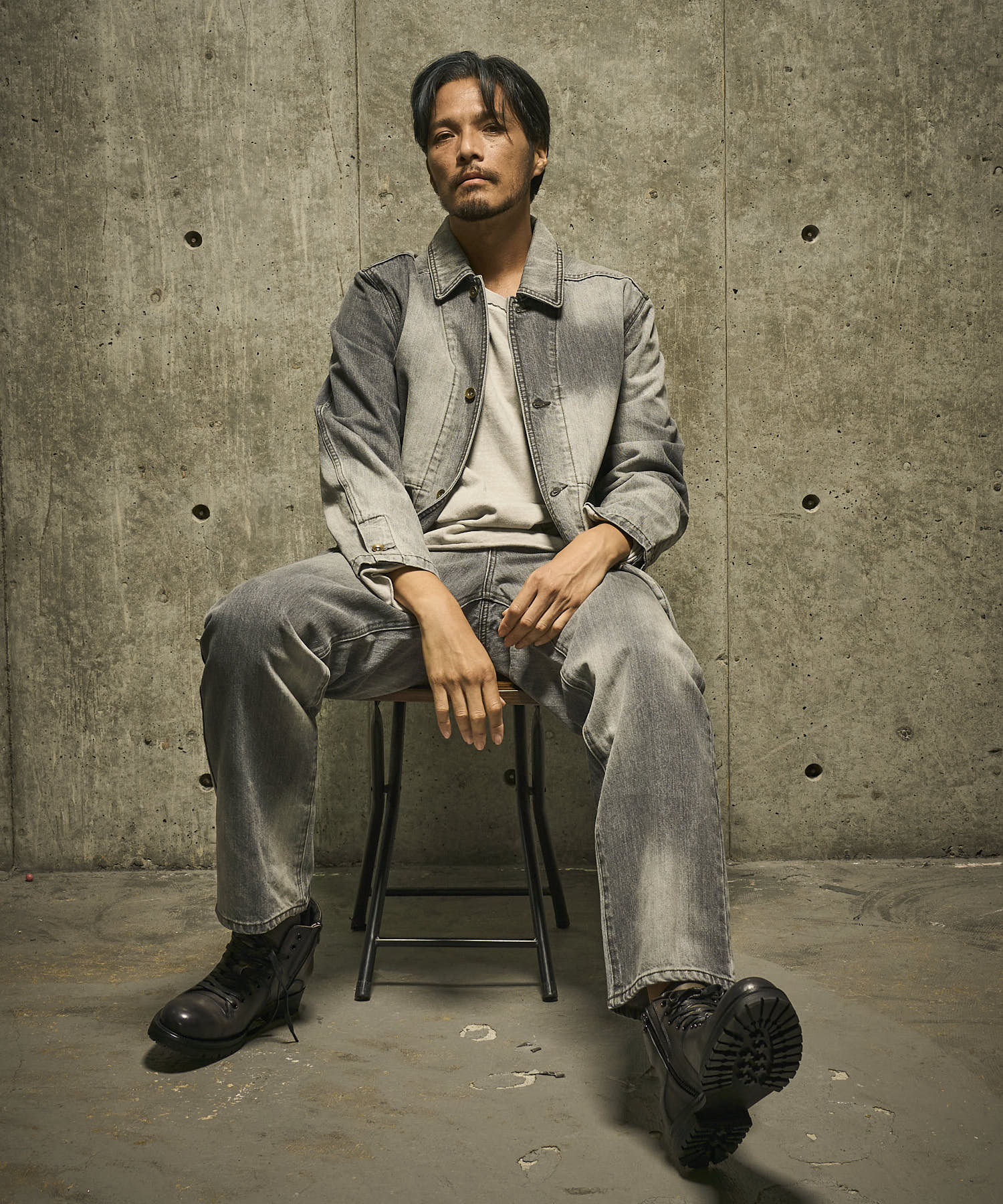 グレー model:186㎝ 着用サイズ:L