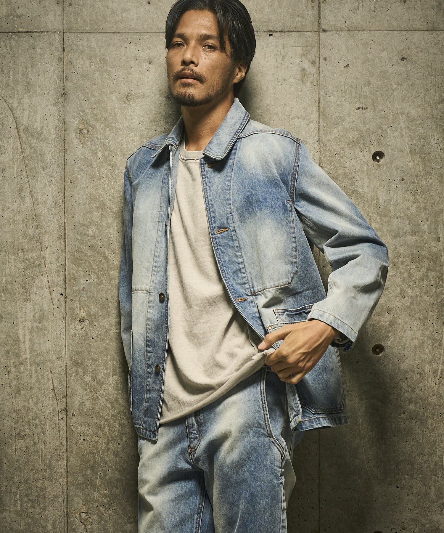 【HALB】ヴィンテージ加デニムカバーオール