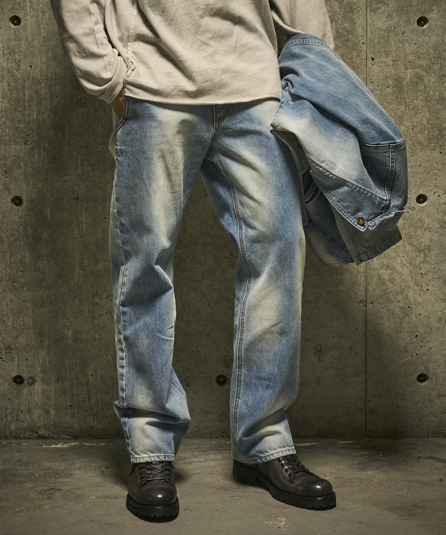 ブルー model:186㎝ 着用サイズ:L