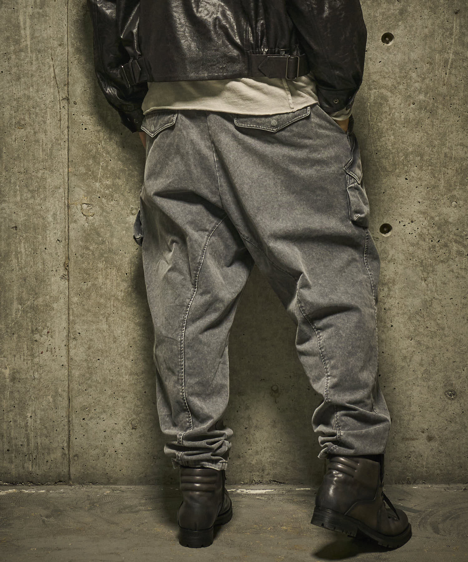 【HALB】ワイドテーパードカーゴパンツ