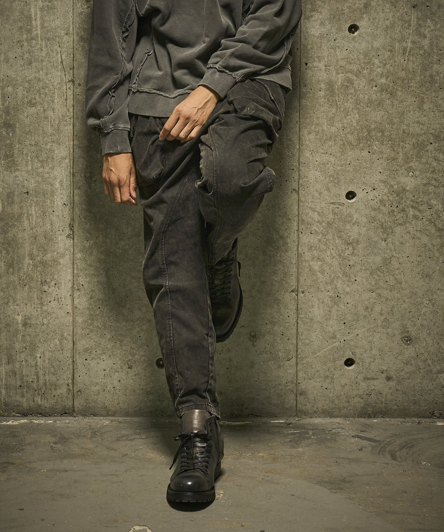 【HALB】ワイドテーパードカーゴパンツ