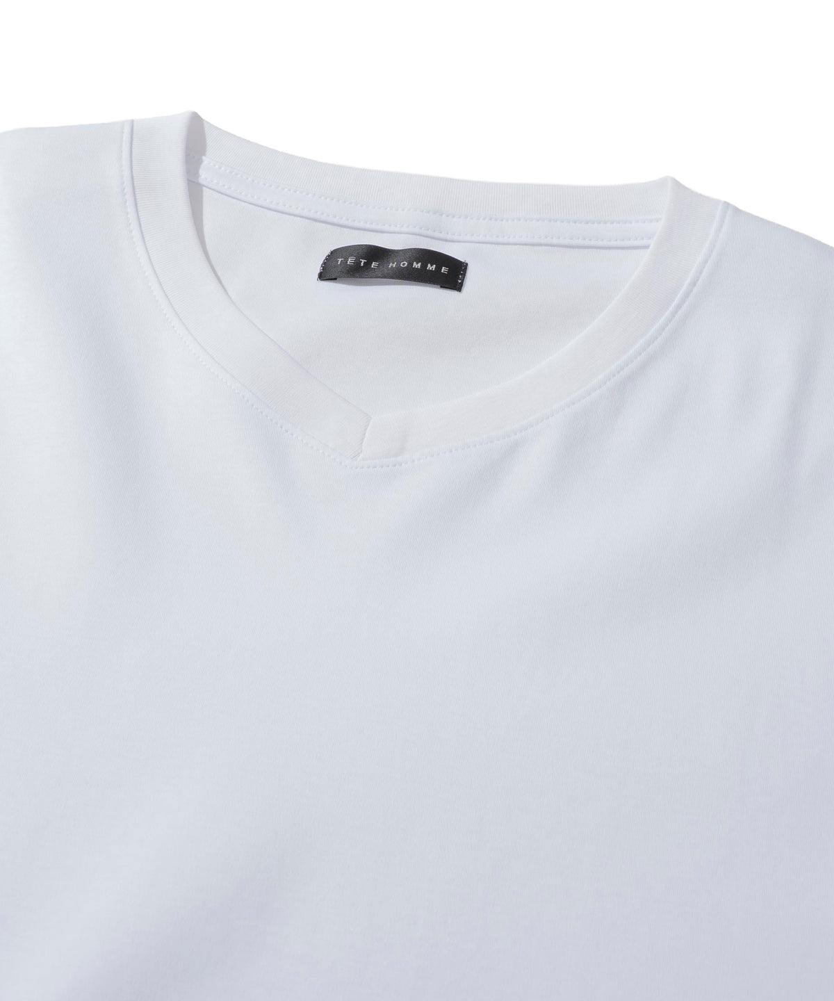 シルケットVネックロングTシャツ