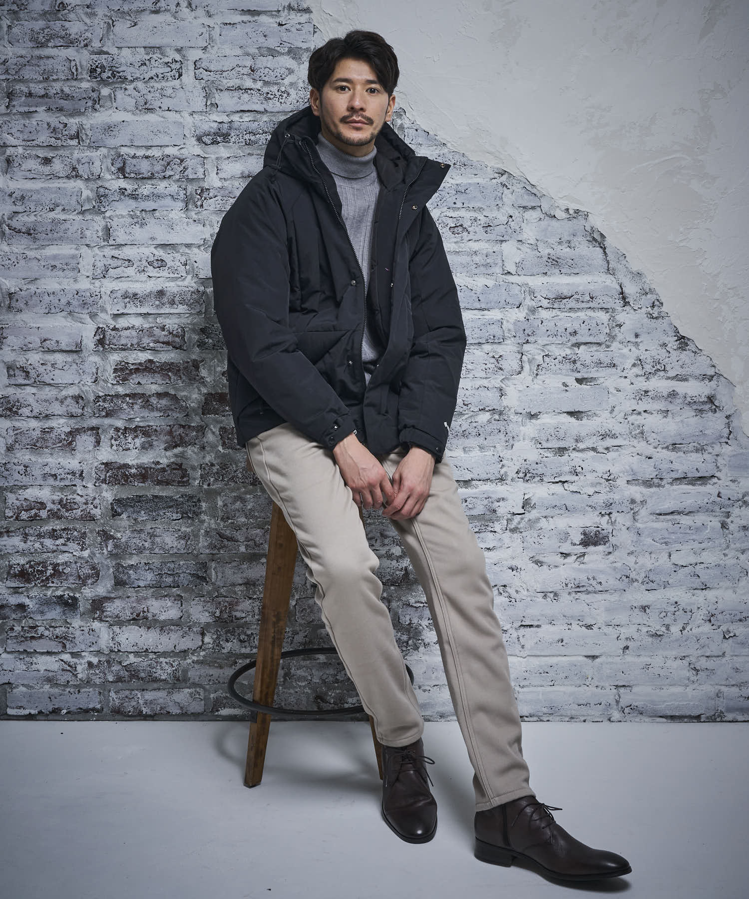 ブラック系1 model:177cm 着用サイズ:LARGE