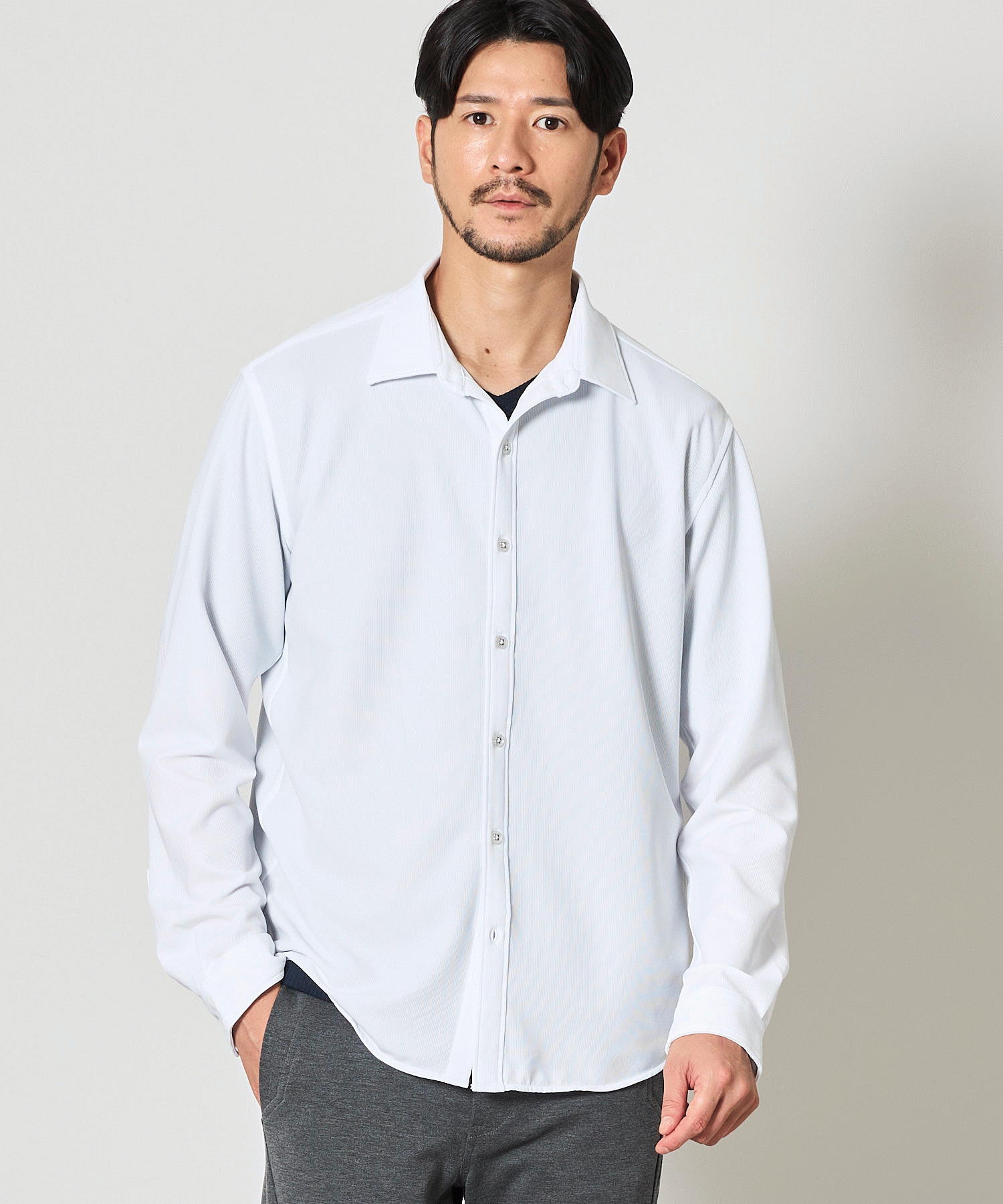 シワになりにくい ハイパーストレッチドビーシャツ